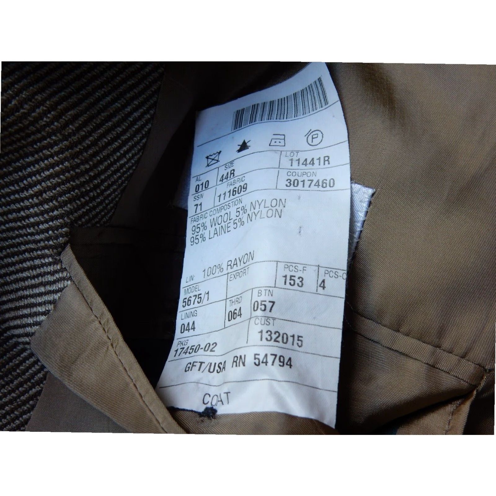 Giorgio Armani Mani By Giorgio Armani Mens Brown Wool Blazer Sport Coat Jacket Size 44 Regular Size 44R - 6 Thumbnail