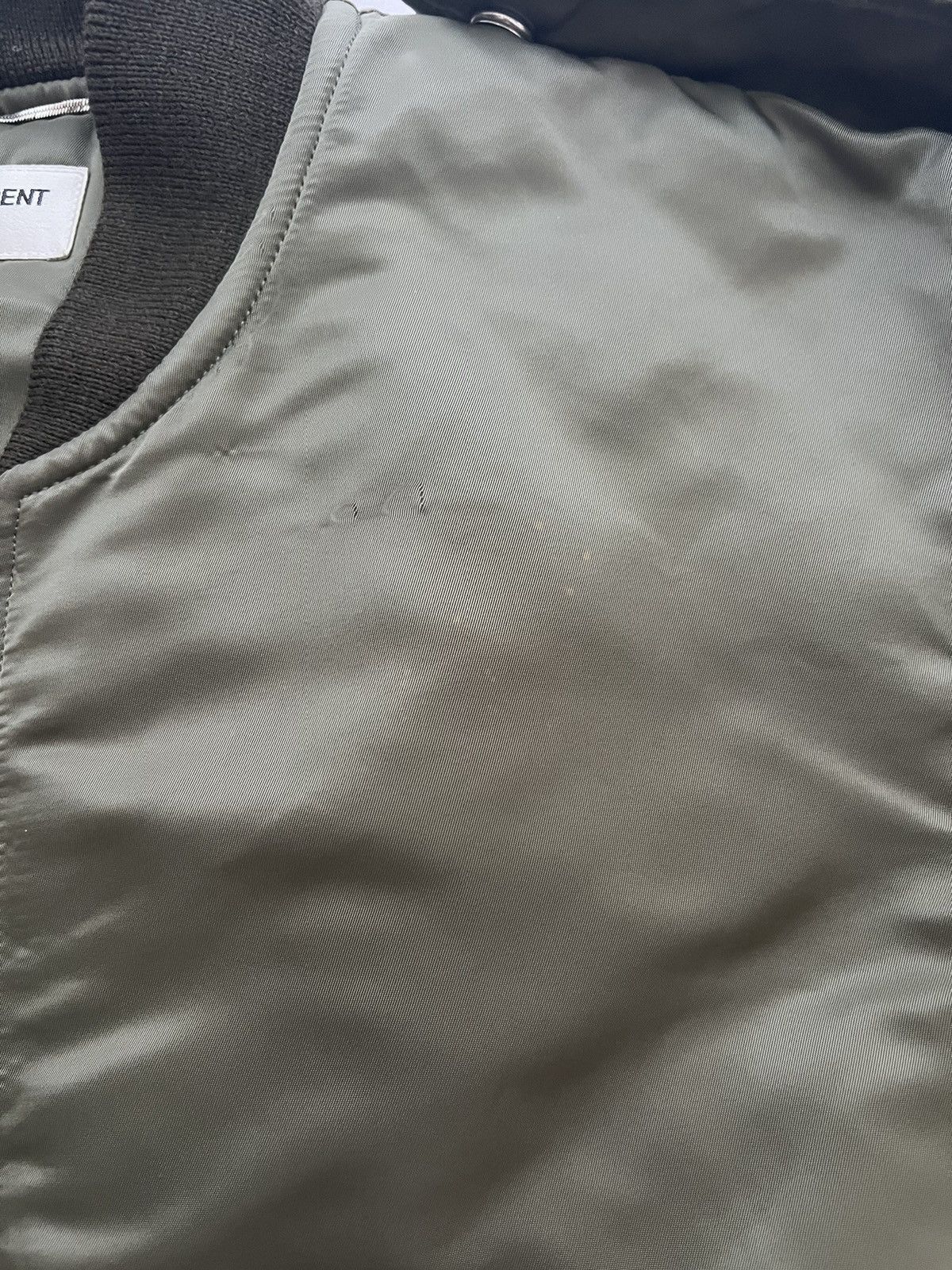 Saint Laurent Paris Saint Laurent FW15 Olive Bomber Jacket Sz. 50 Size US M / EU 48-50 / 2 - 6 Thumbnail