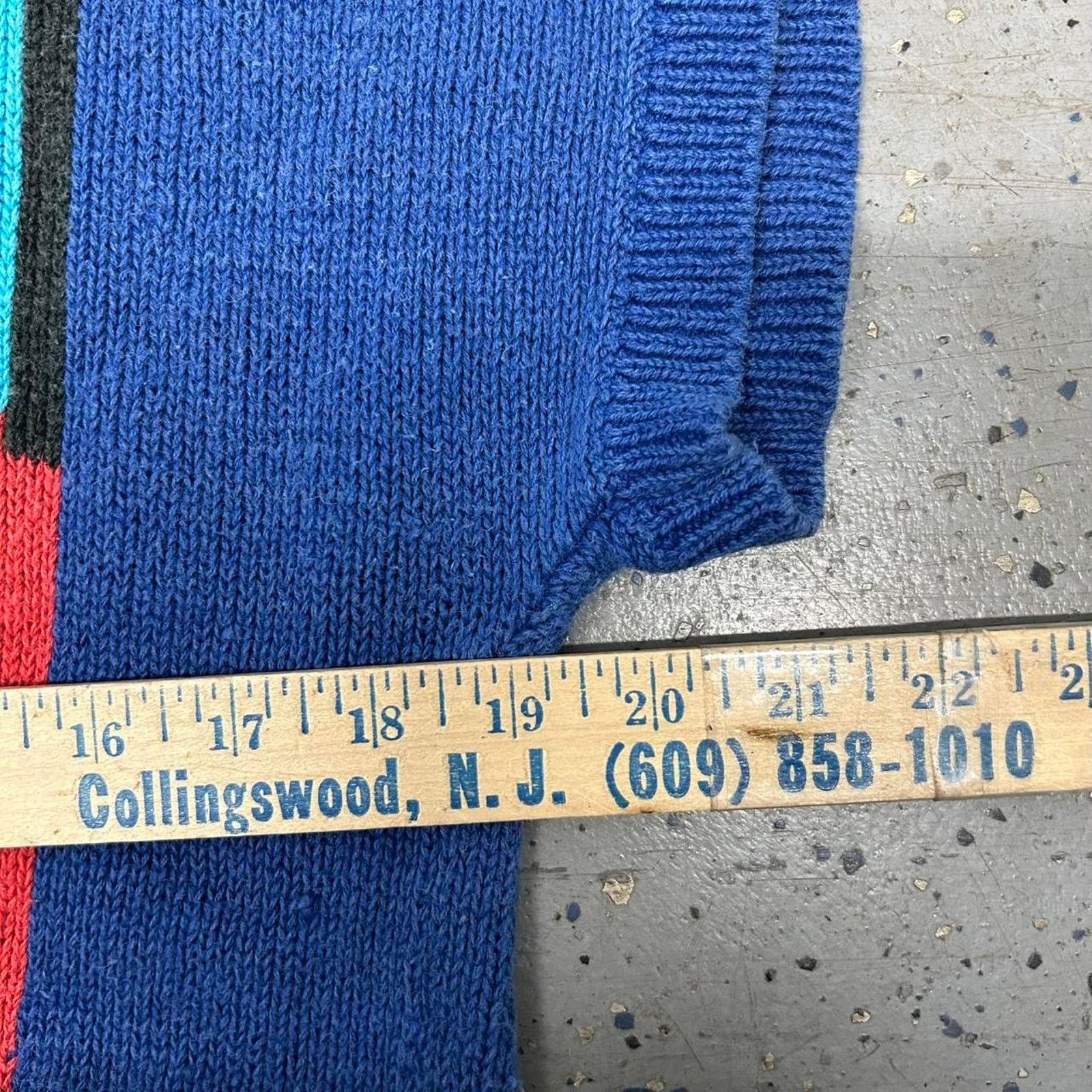 Other VTG blue and multi-coloured striped knit sweater Size M / US 6-8 / IT 42-44 - 5 Thumbnail
