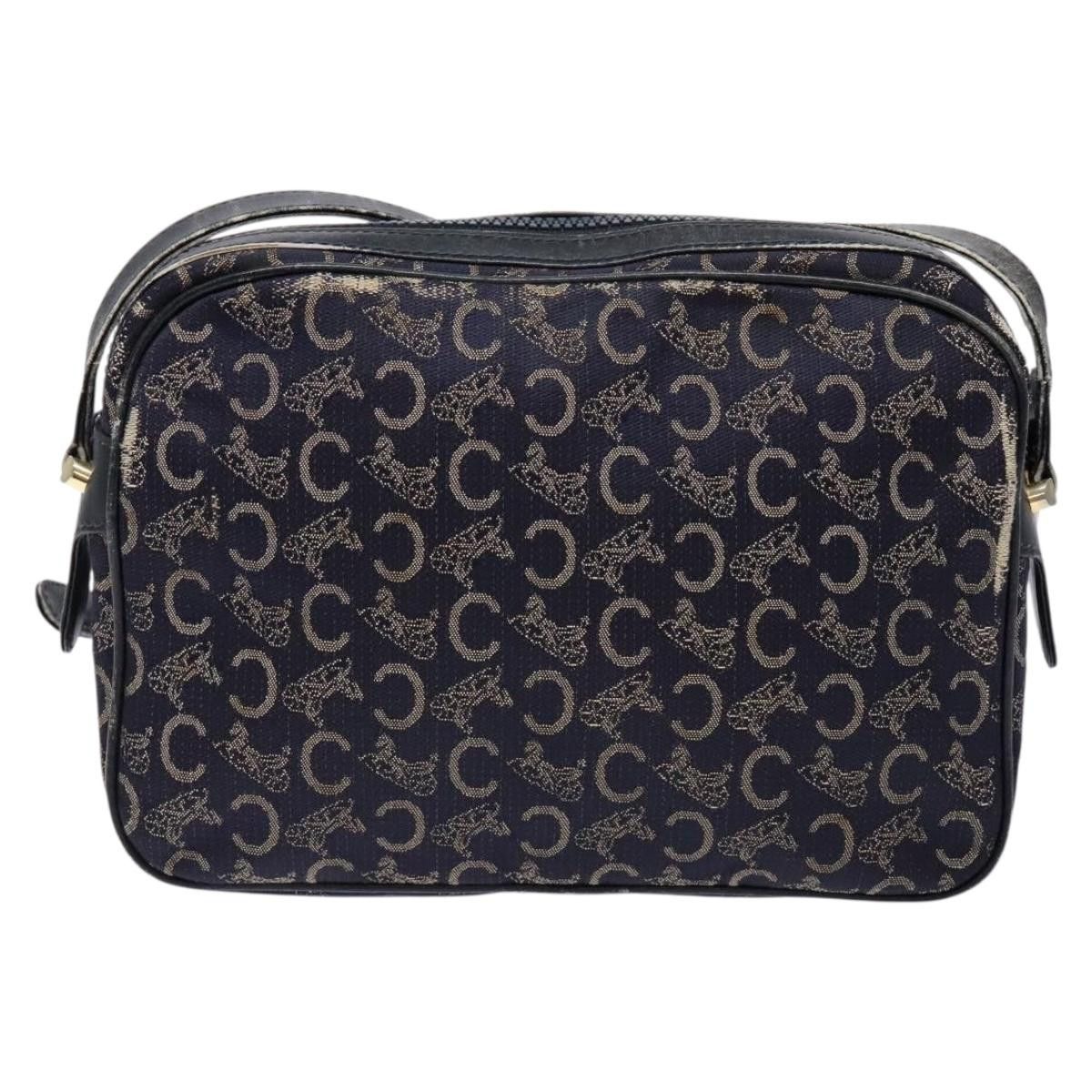 Celine CELINE C Sulky Shoulder Bag Canvas Navy Size ONE SIZE - 3 Thumbnail