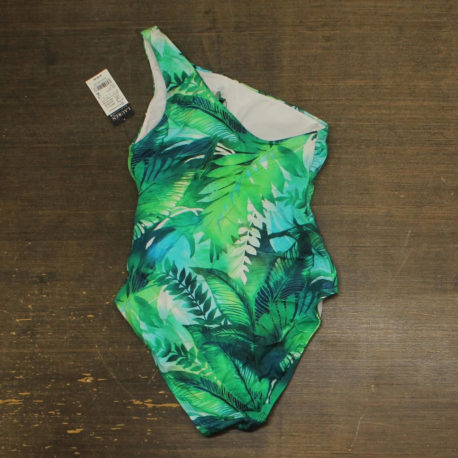 Lauren Ralph Lauren Lauren Ralph Lauren Piece Swimsuit Cartago Palms Green 4 Size ONE SIZE - 2 Thumbnail