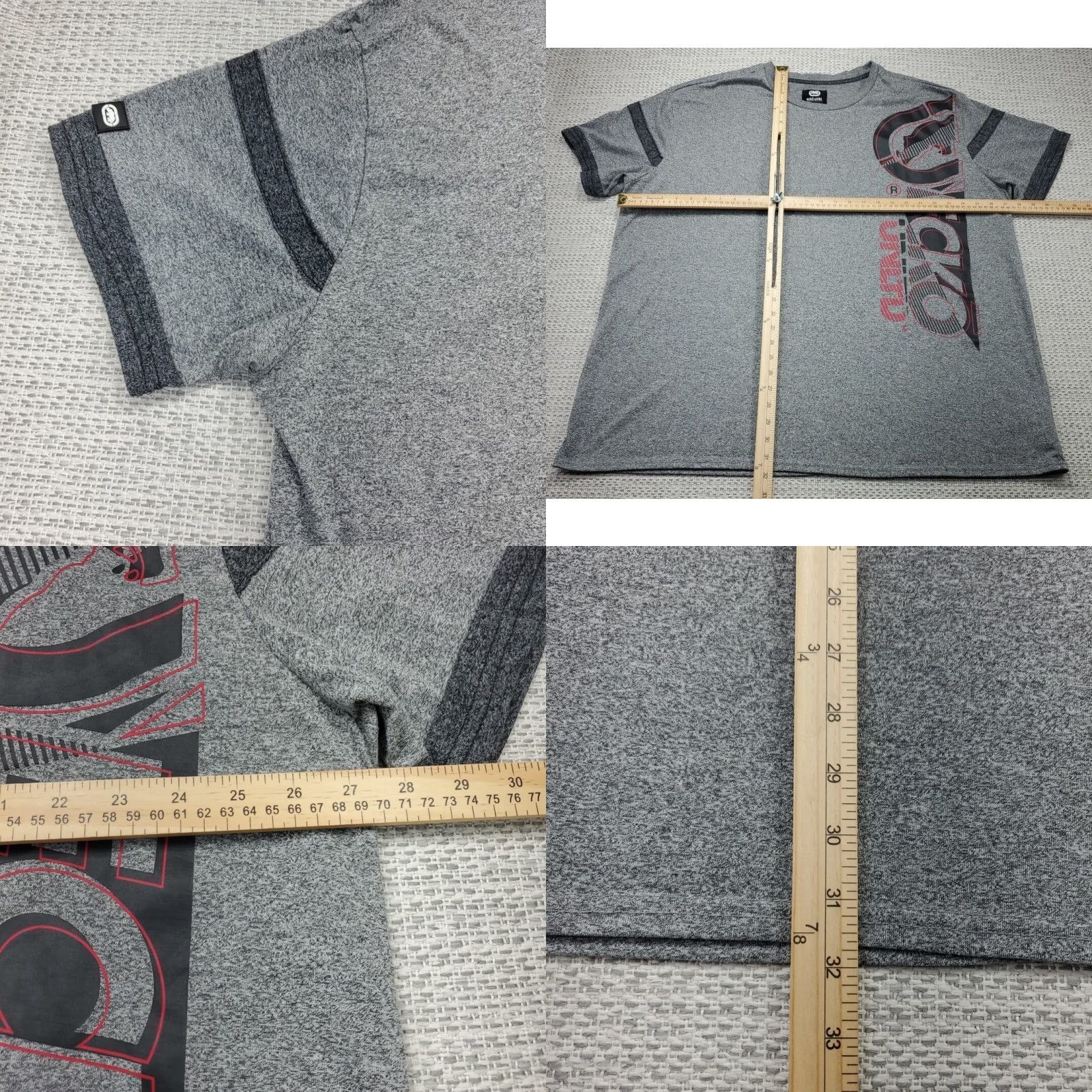 Ecko Unltd. Ecko Unltd T-Shirt Mens 3XL XXXL Short Sleeve Crew Neck 2 Tone Gray Rhino Logo Embroidered Graphic Tee Size US XXL / EU 58 / 5 - 8 Thumbnail