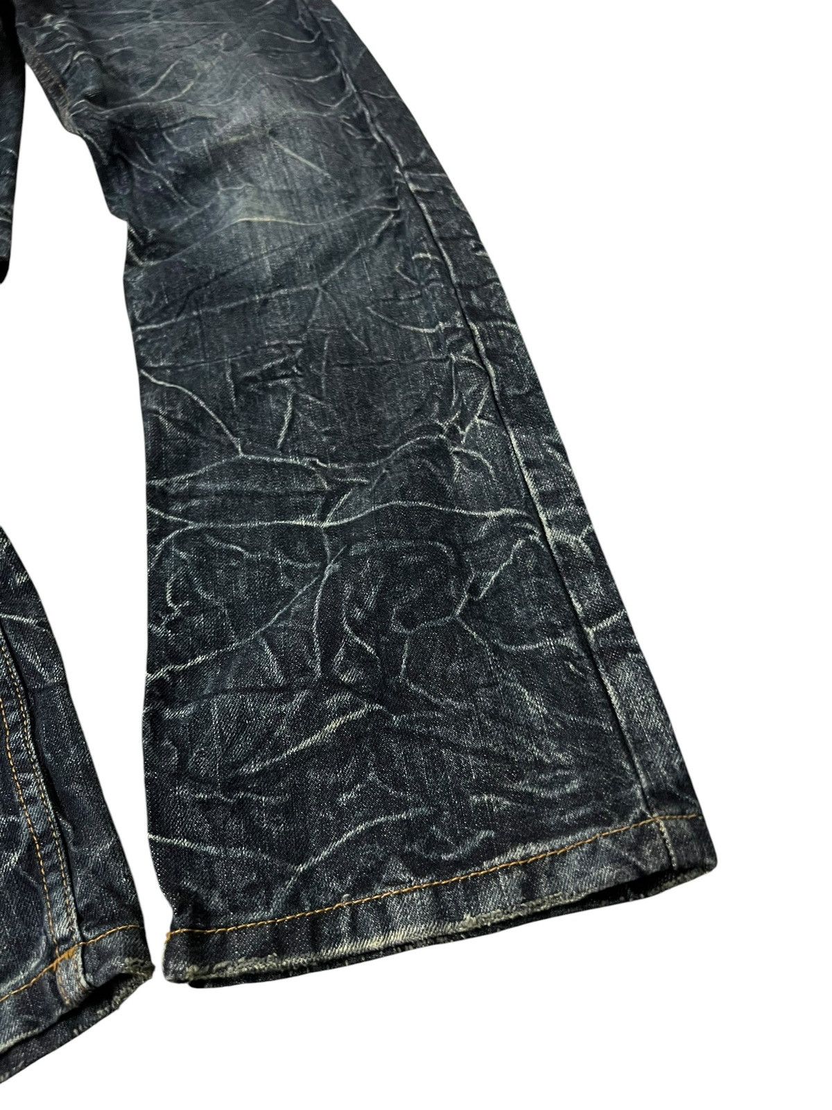 Japanese Brand 💥Double Waist💥Nylaus Clothing Clawmark Jean Very Rare Size US 29 - 5 Thumbnail