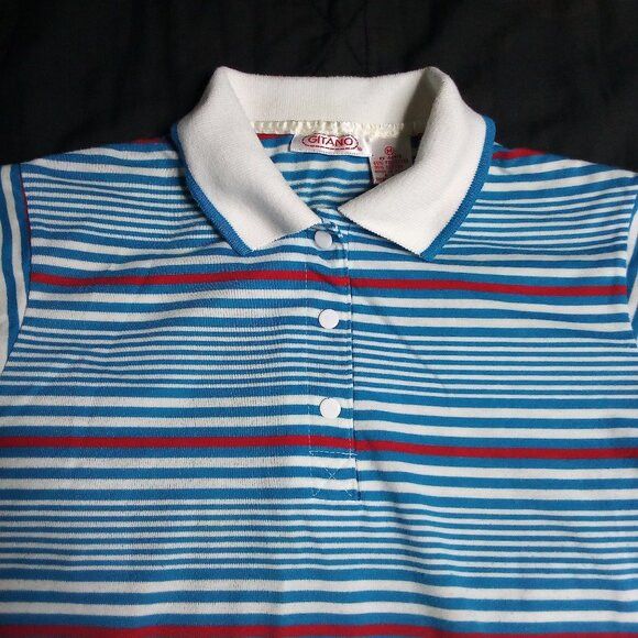 Other Vintage Gitano Striped Polo Shirt Size M / US 6-8 / IT 42-44 - 1 Thumbnail