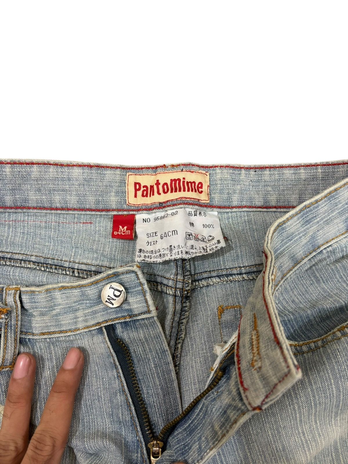Hysteric Glamour Vintage Japanese Brand Faded Wash Distressed Flare Jeans Size 27" / US 4 / IT 40 - 5 Thumbnail