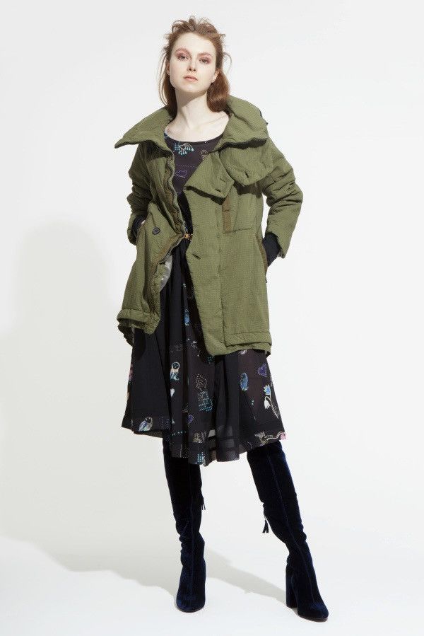 Japanese Brand Kamishima Chinami Yellow KCY Japan Designer Parka Jacket Size M / US 6-8 / IT 42-44 - 3 Thumbnail