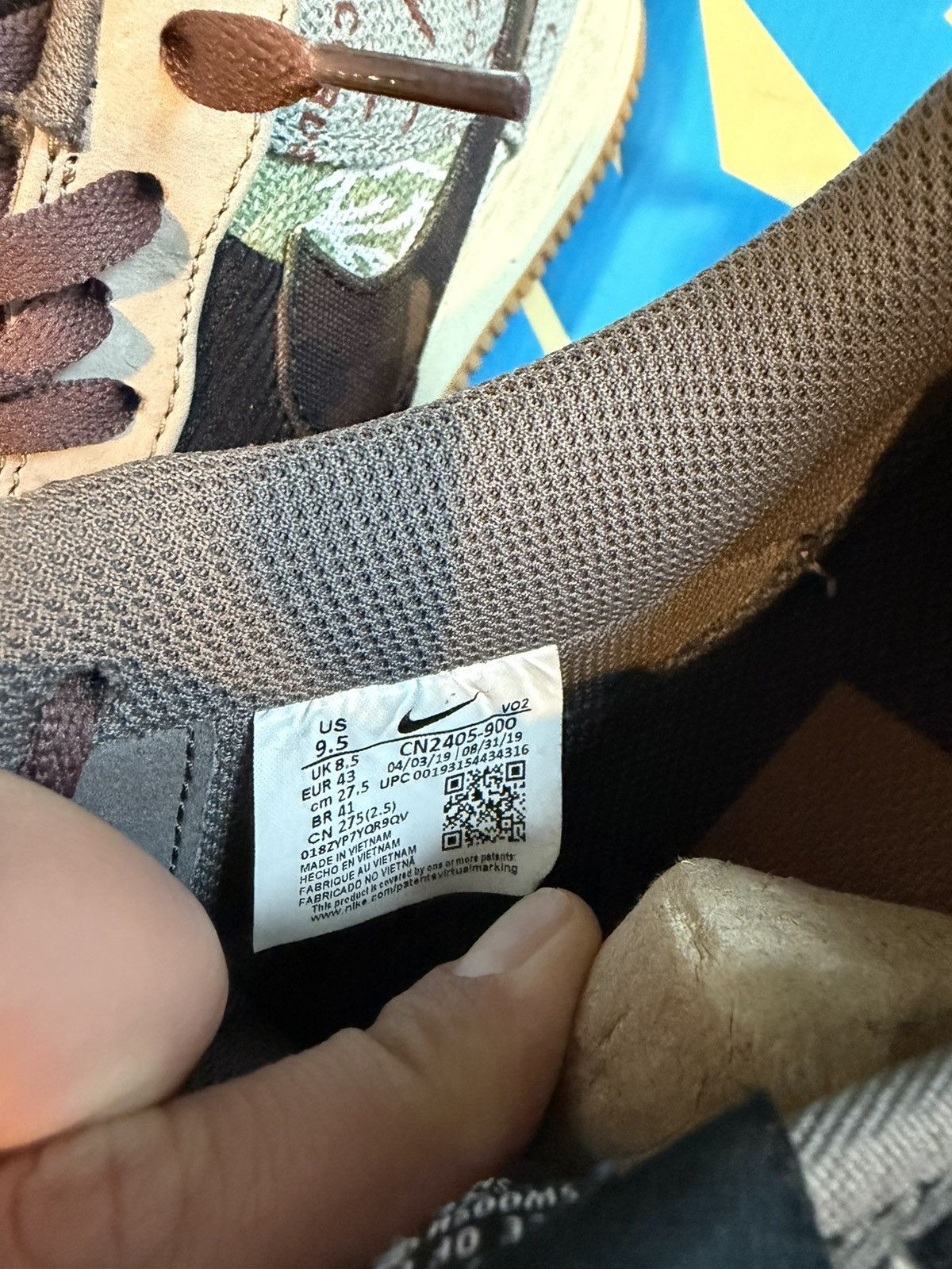 Nike × Travis Scott Nike Air Force 1 Low x Travis Scott Size US 9.5 / EU 42-43 - 9 Thumbnail