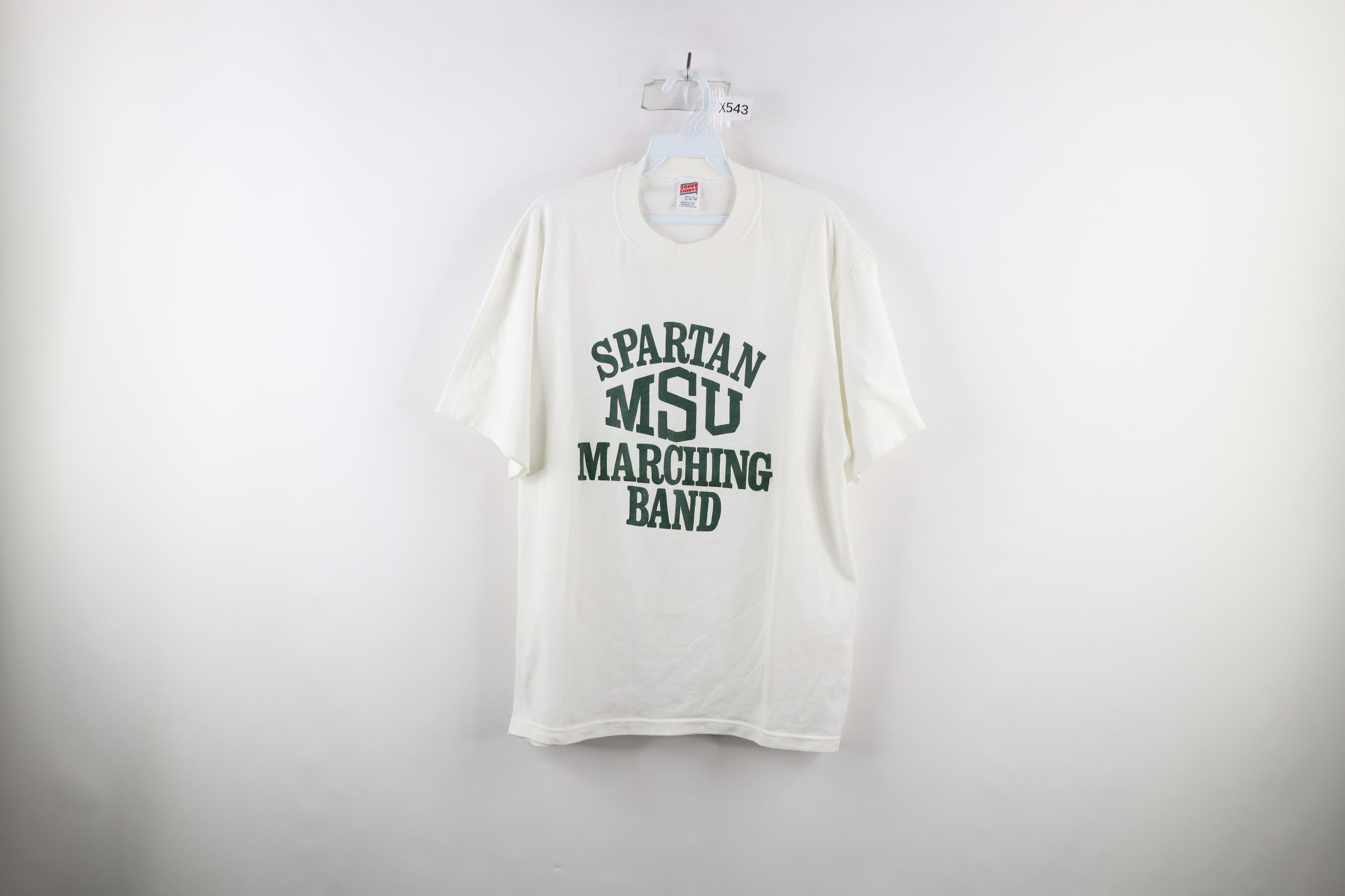 Vintage Vintage 90s Michigan State University Marching Band T-Shirt Size US XL / EU 56 / 4 - 1 Thumbnail