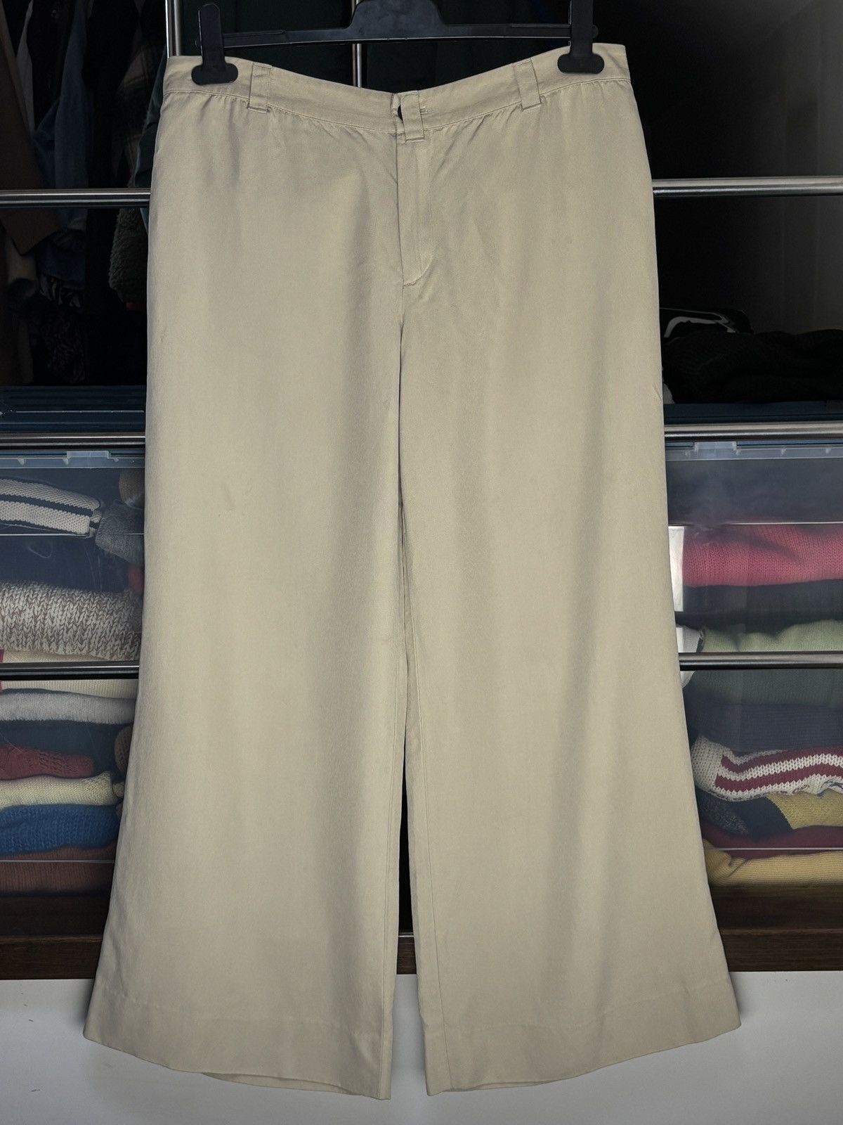 Jean Paul Gaultier Femme Archival Silk Wide Vintage Pants