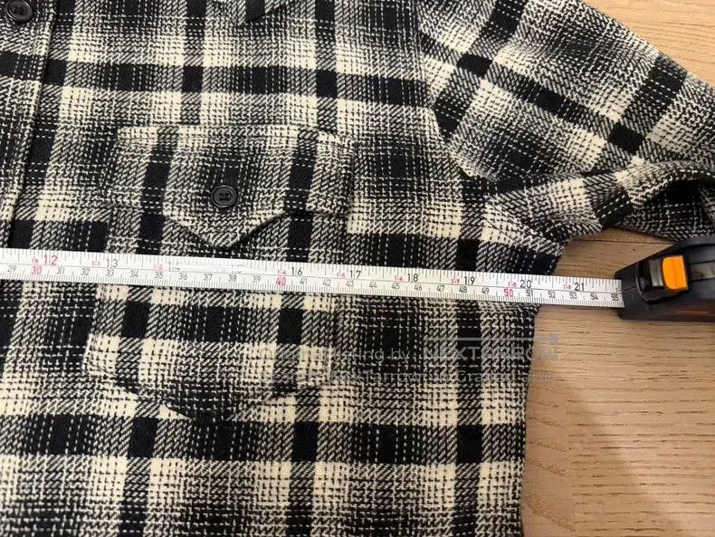 Other YSL SLP Black White Plaid Wool Shirt. Size US L / EU 52-54 / 3 - 7 Thumbnail