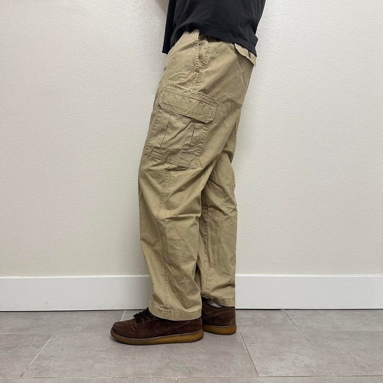 L.L. Bean Vintage llbean tan cargo pants Size US 34 / EU 50 - 1 Thumbnail