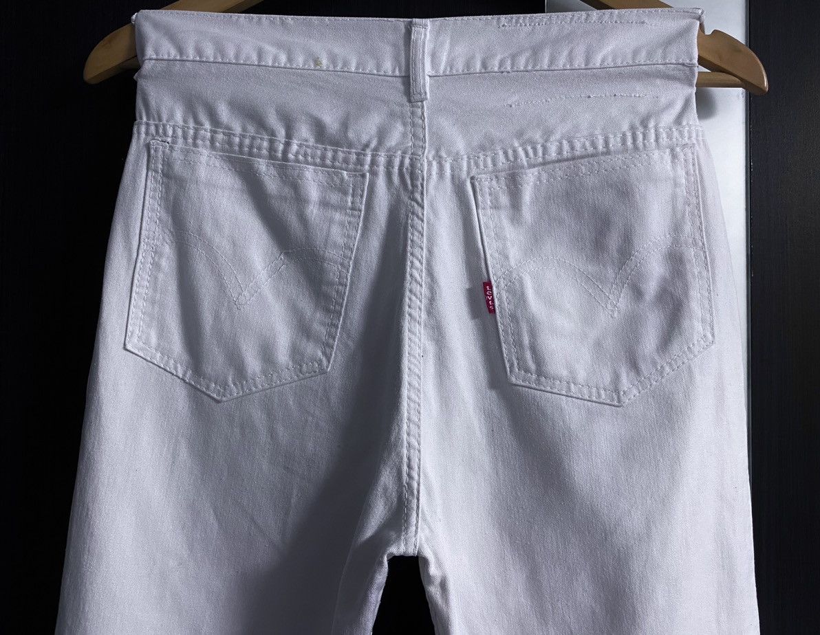 Levi's Vintage Clothing Deadstock Archival 50’s-60’s Levis White Fringed Jeans Denim Size 28" / US 6 / IT 42 - 3 Thumbnail