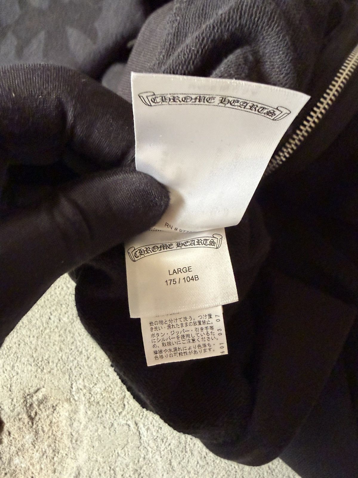 Chrome Hearts Chrome Hearts Cemetery Cross Print Zip Up Hoodie Black Size US L / EU 52-54 / 3 - 14 Thumbnail