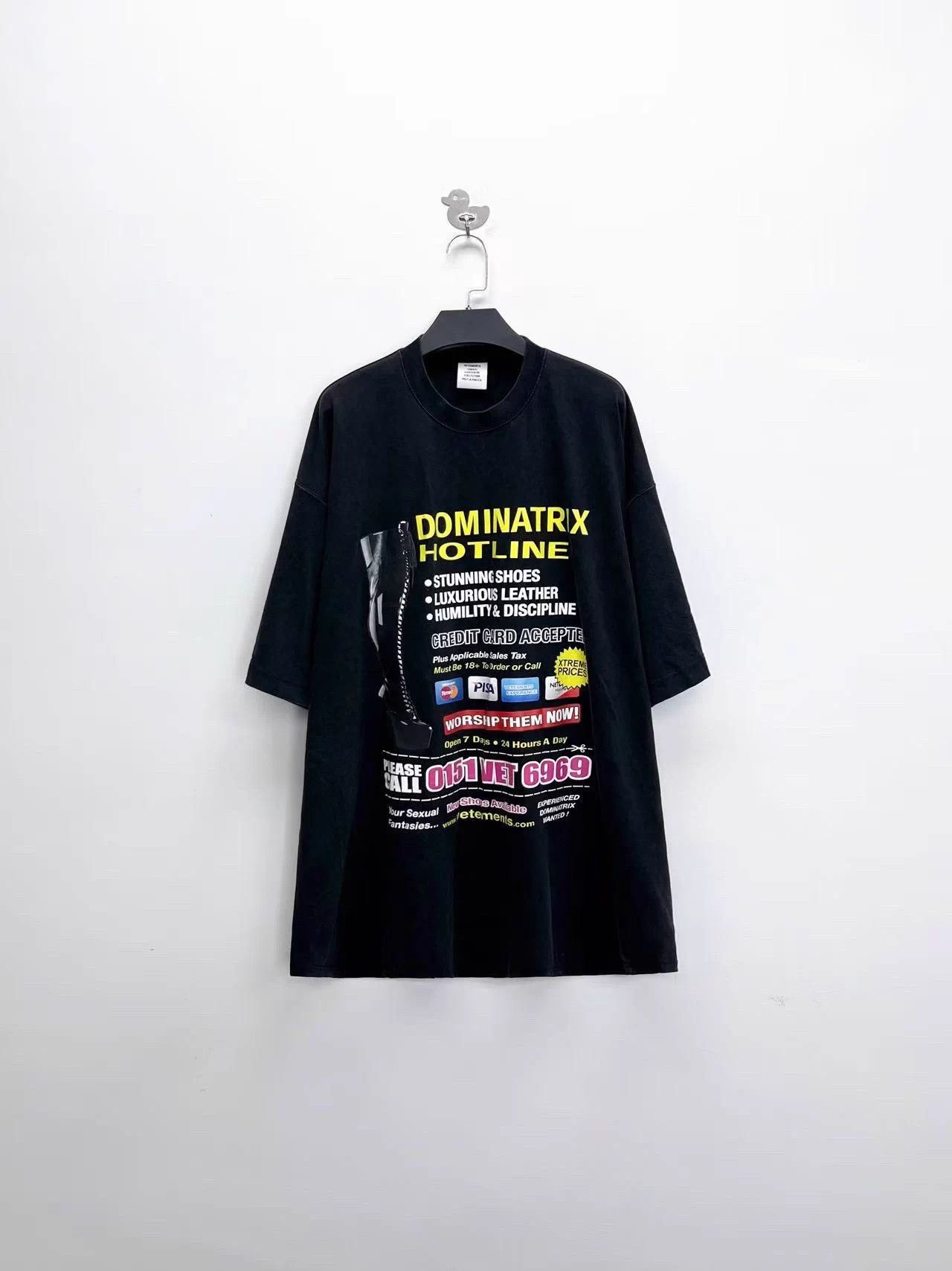 Vetements 【Vetements】Washed Distressed Oversized Short-Sleeve T-Shirt, Size US S / EU 44-46 / 1 - 1 Thumbnail