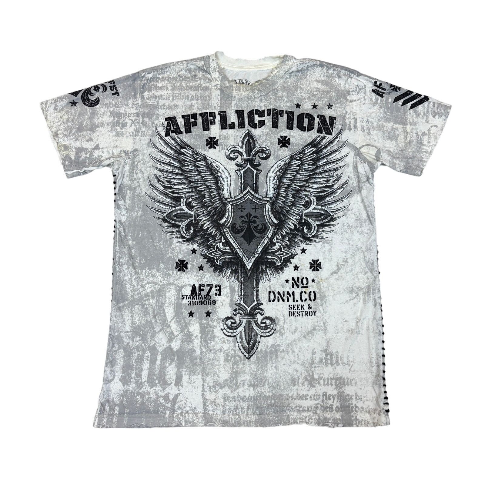 Affliction Affliction Wings Grunge y2k Jesse Pinkman T Shirt Men