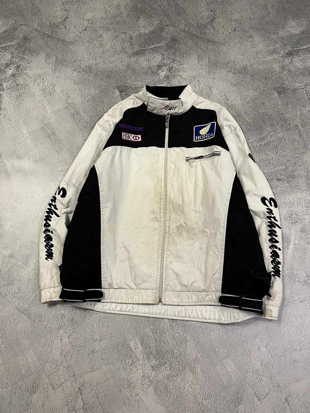 Honda × Vintage Vintage Y2k Honda Racing Faded Thrashed Nylon Jacket 90’s Size US M / EU 48-50 / 2 - 1 Thumbnail