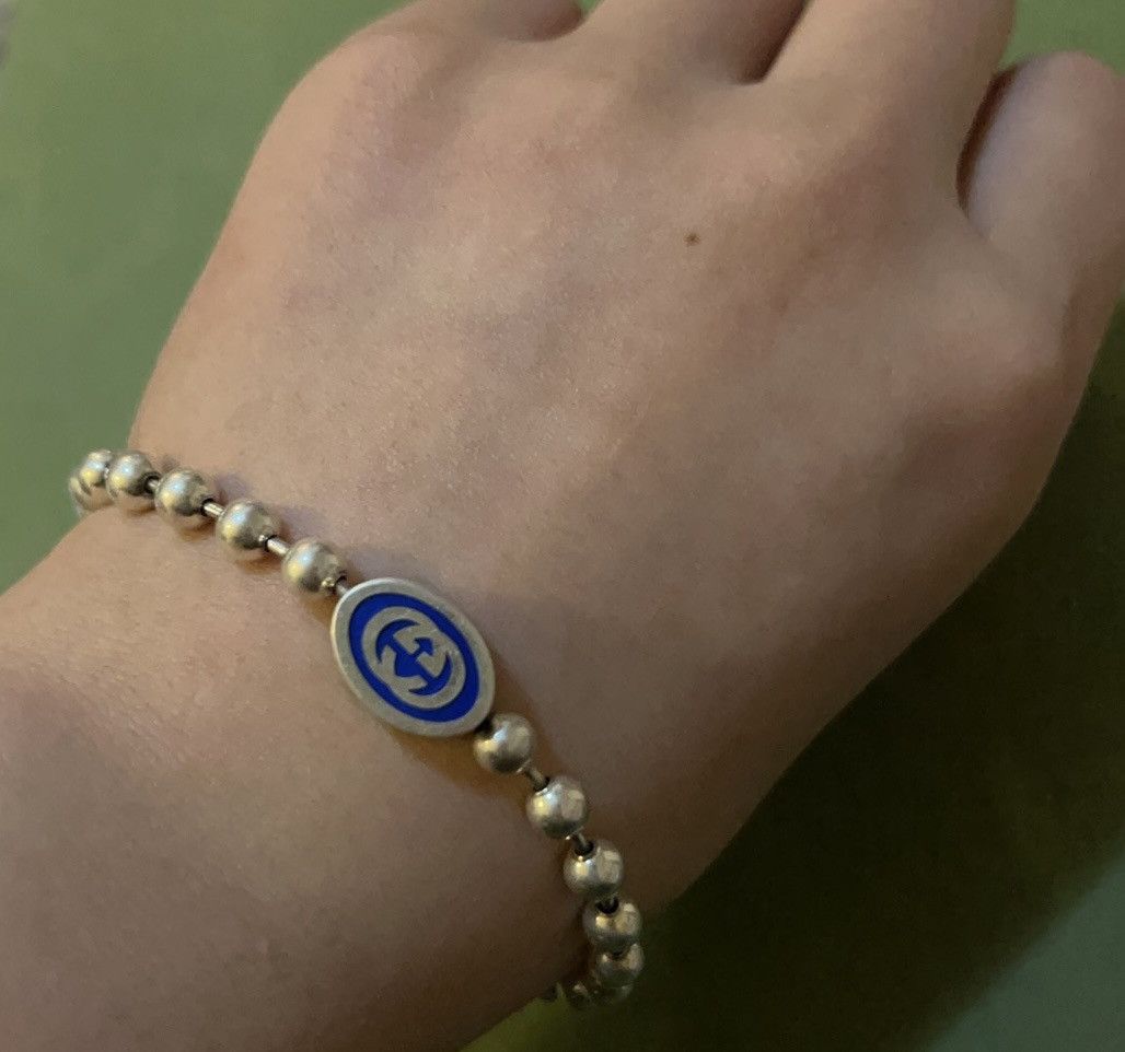 Adidas × Gucci Gucci Interlocking G Boule Chain Bracelet size 17 Ag925 Size ONE SIZE - 7 Thumbnail