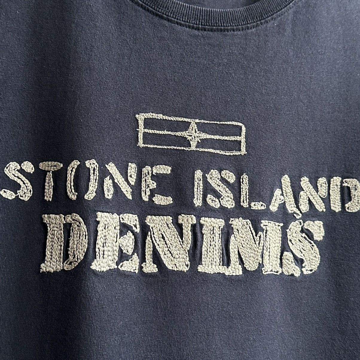 Stone Island VINTAGE STONE ISLAND DENIMS TEE Size US L / EU 52-54 / 3 - 4 Thumbnail