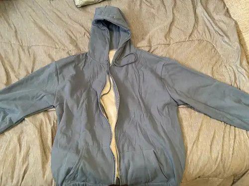 Japanese Brand Solid Loose Zip-up Hooded Sweatshirts Size L / US 10 / IT 46 - 2 Thumbnail