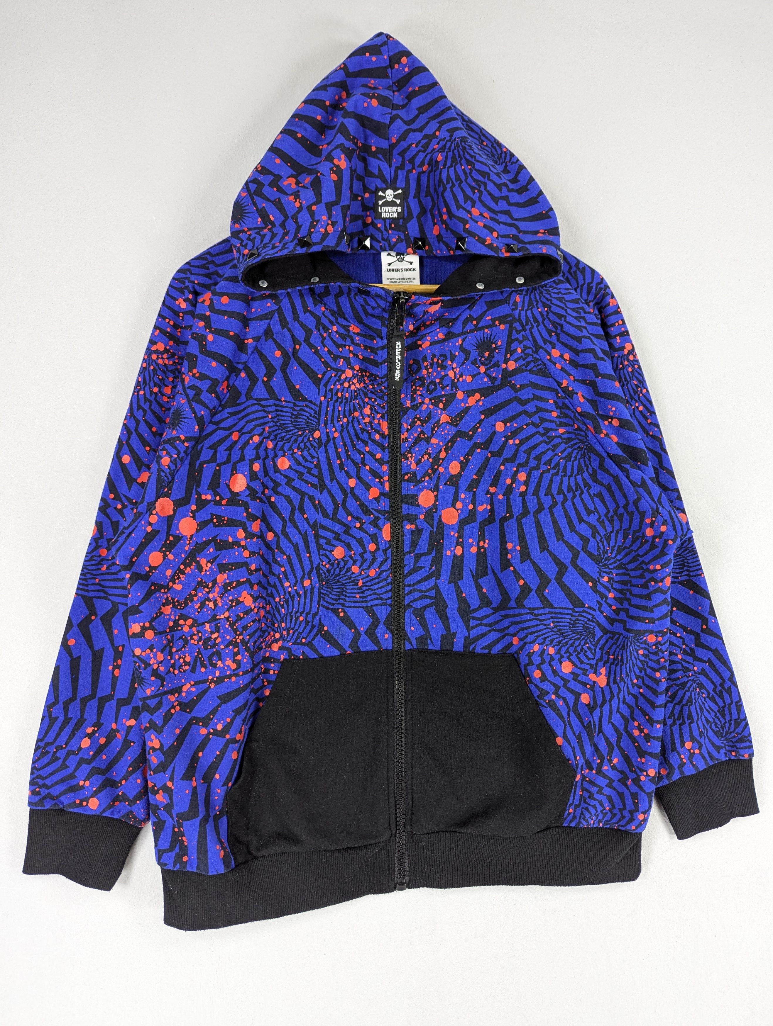 Japanese Brand Super Lovers Lovers Rock Zipper Hoodie Jacket Size US M / EU 48-50 / 2 - 3 Thumbnail