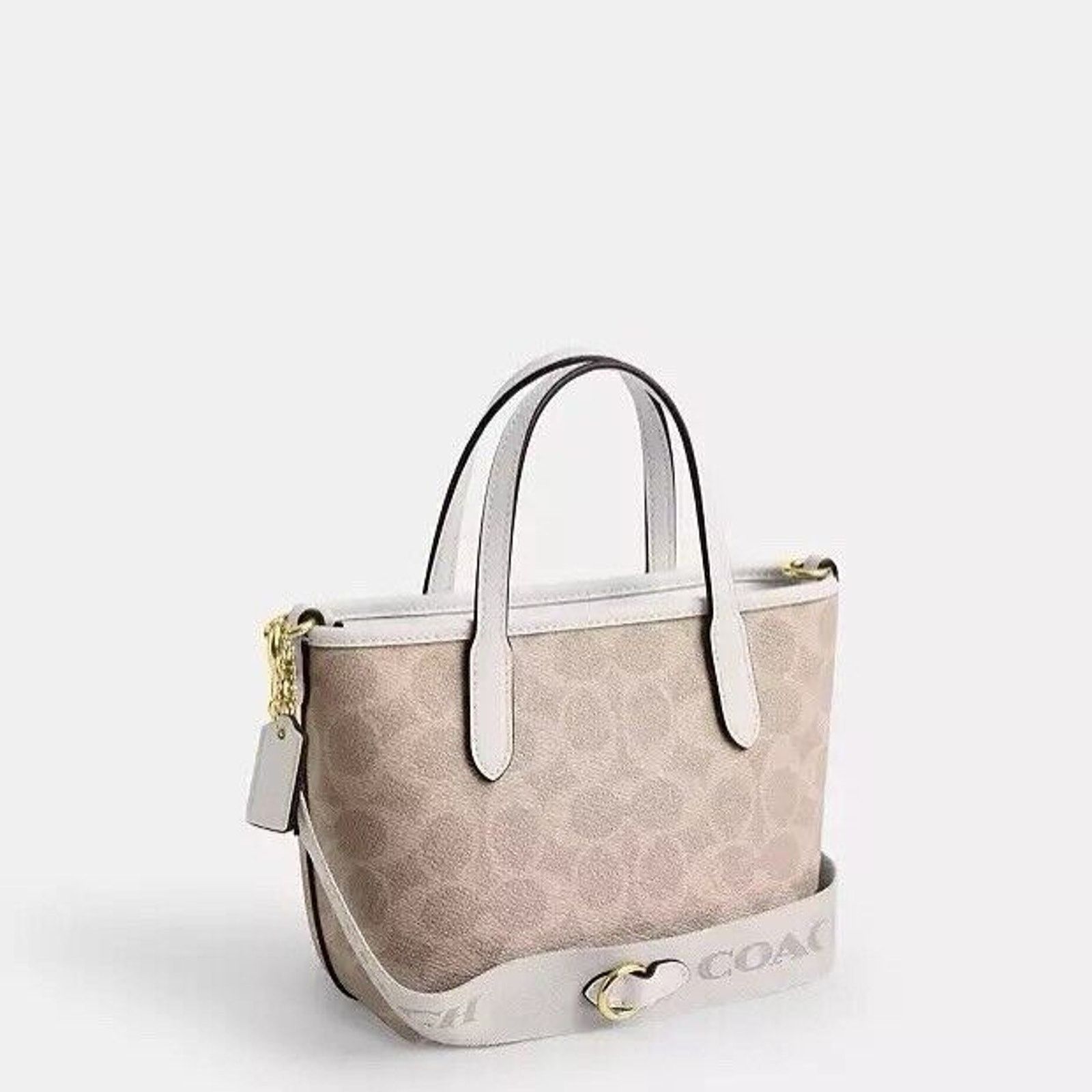 Coach NWT Coach city mini tote bag CW032 Gold/Sand/Chalk Size ONE SIZE - 7 Thumbnail