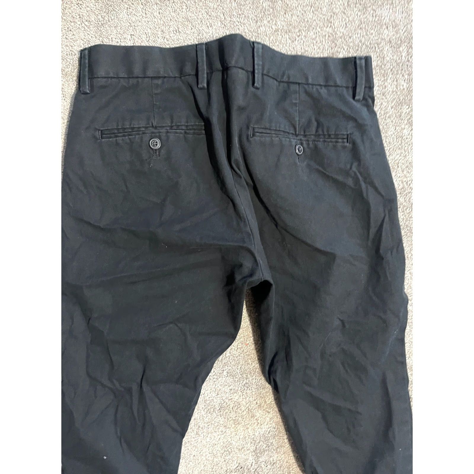 Gap VINTAGE? No — Actually, Gap Slim Chino Pants Men 30x30 Black Cotton Flat Front Casual Modern 30 Inseam 30 Slimming Size US 30 / EU 46 - 4 Thumbnail