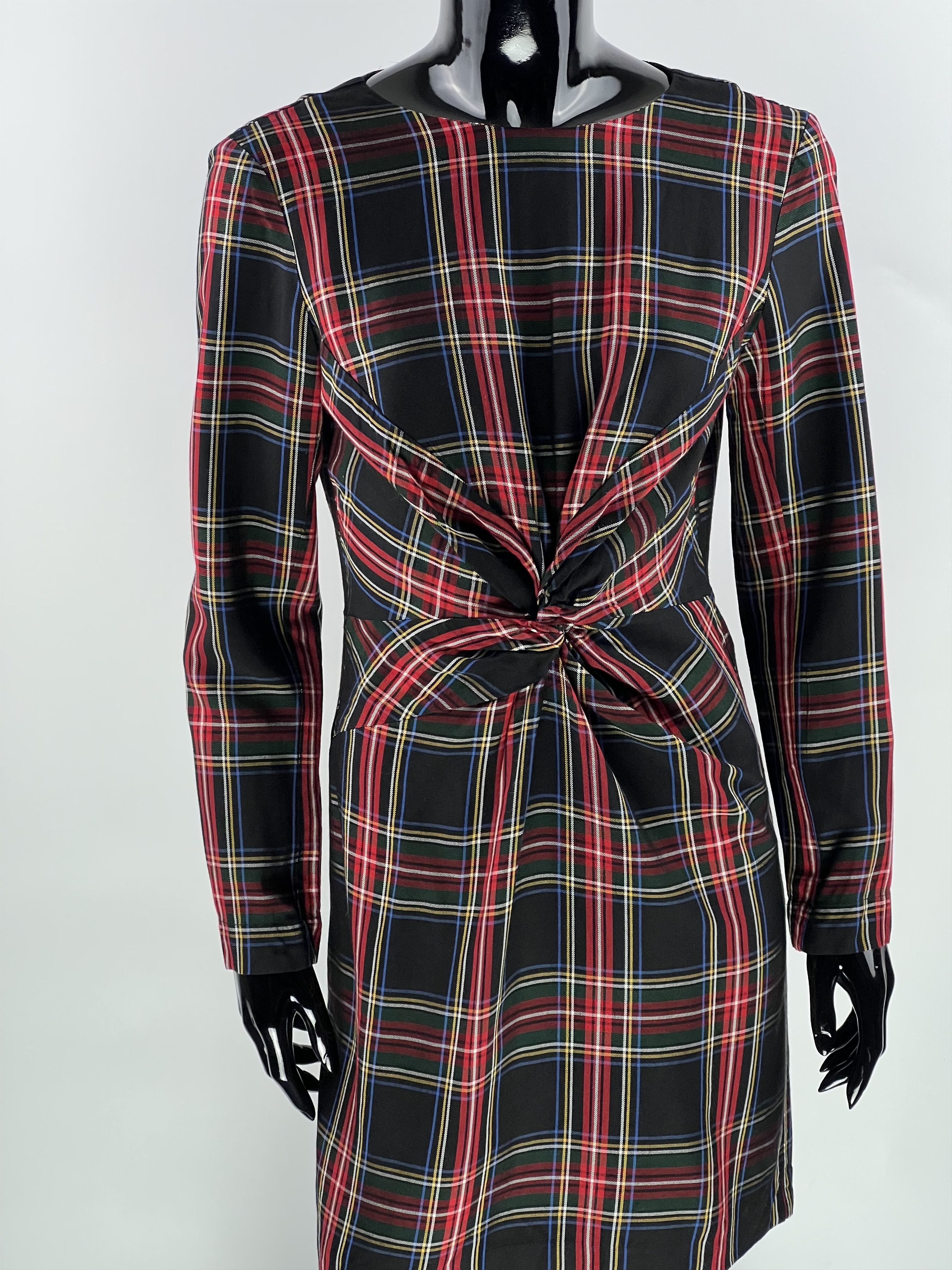 Maje Maje Check Long Sleeve Short Dress Size 1 Size S / US 4 / IT 40 - 5 Thumbnail