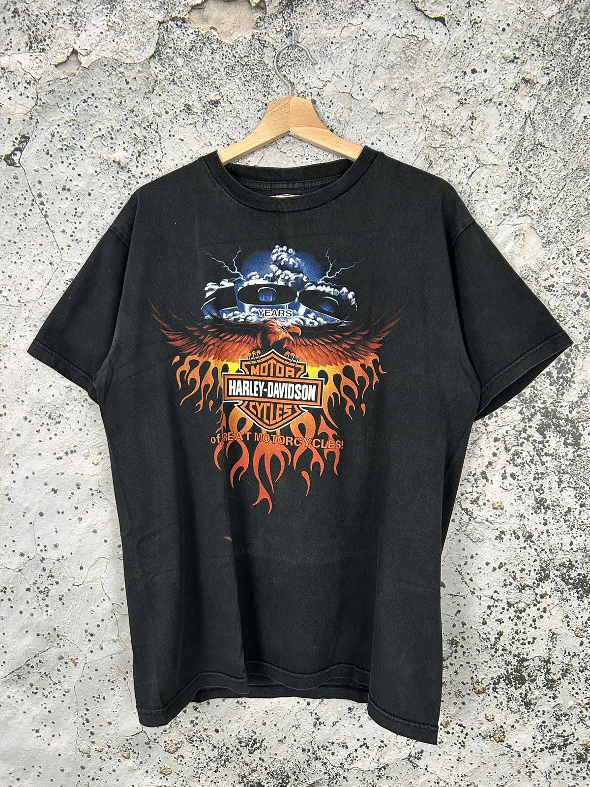 Harley Davidson Vintage Harley Davidson 90s 100 years Motorcycles Tee Size US L / EU 52-54 / 3 - 1 Thumbnail