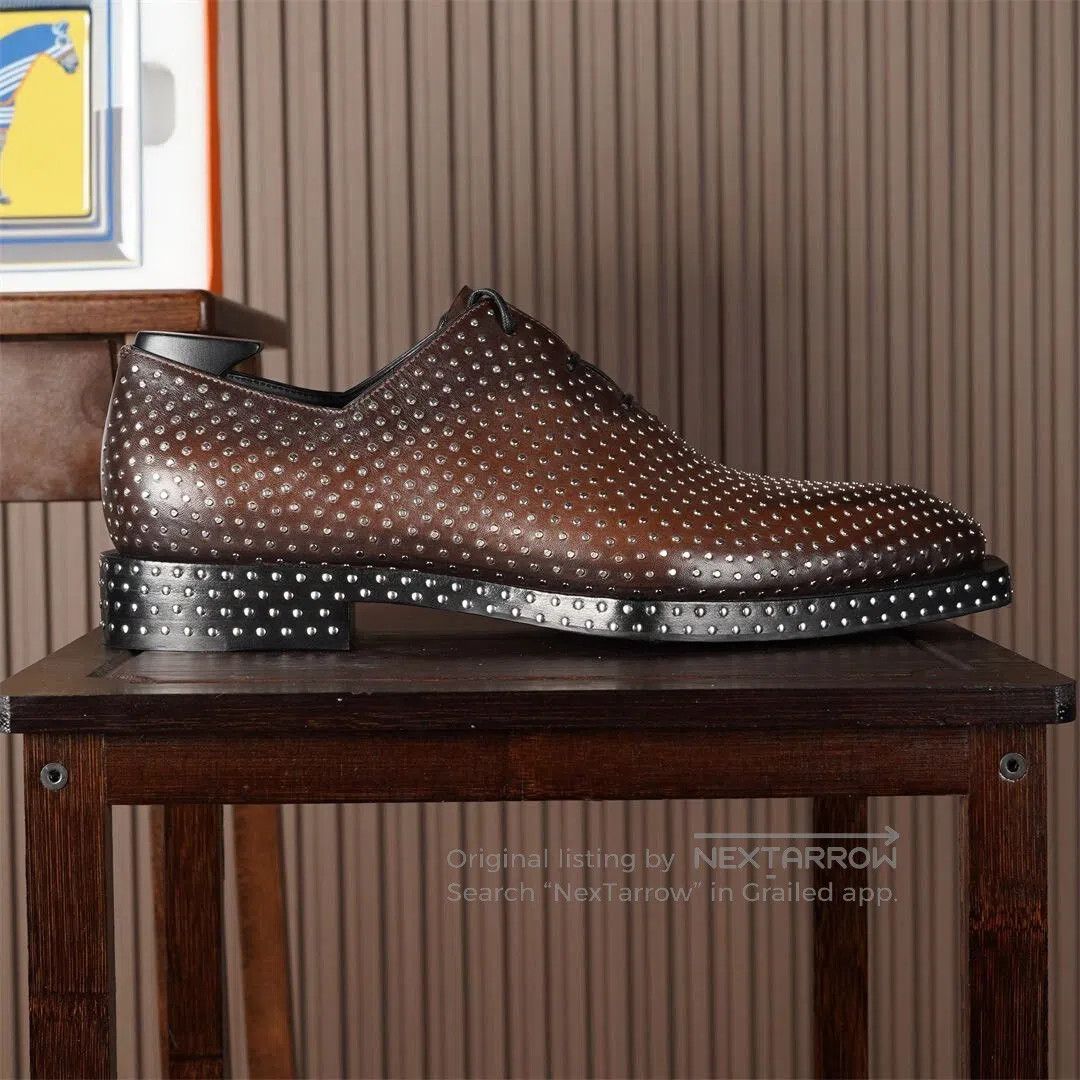 Berluti Berluti Studded Wholecut Oxford Shoes. Size US 7 / EU 40 - 4 Thumbnail