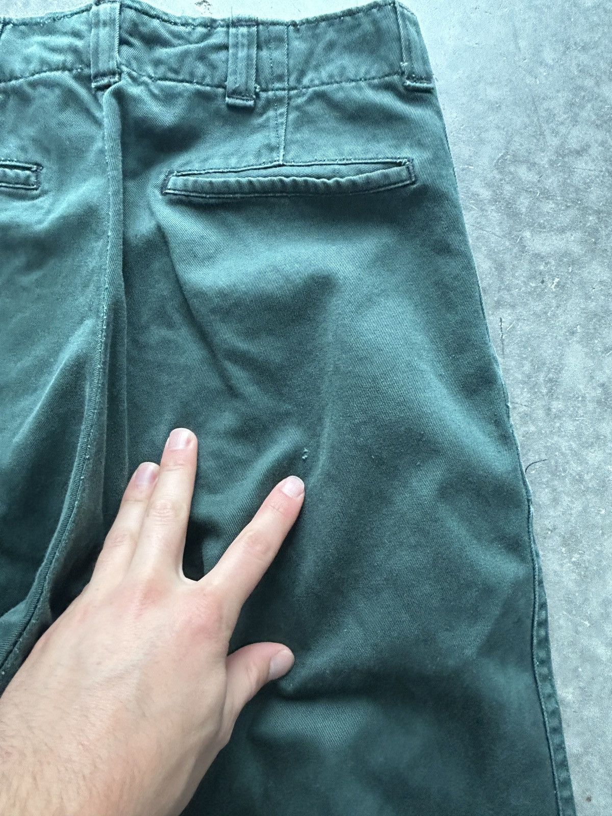 Vintage Vintage 60s Boy Scouts Wide Leg Pants Forest Green Size US 27 - 7 Thumbnail