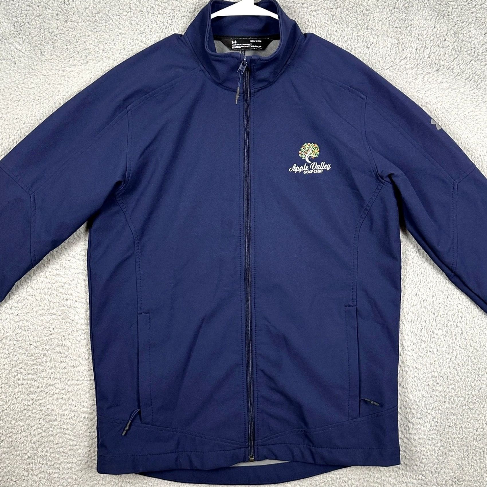 Under Armour Under Armour Cold Gear Golf Jacket Mens Medium Blue Full Zip Softshell Wind-Resistant Zip Pockets Size US M / EU 48-50 / 2 - 3 Thumbnail