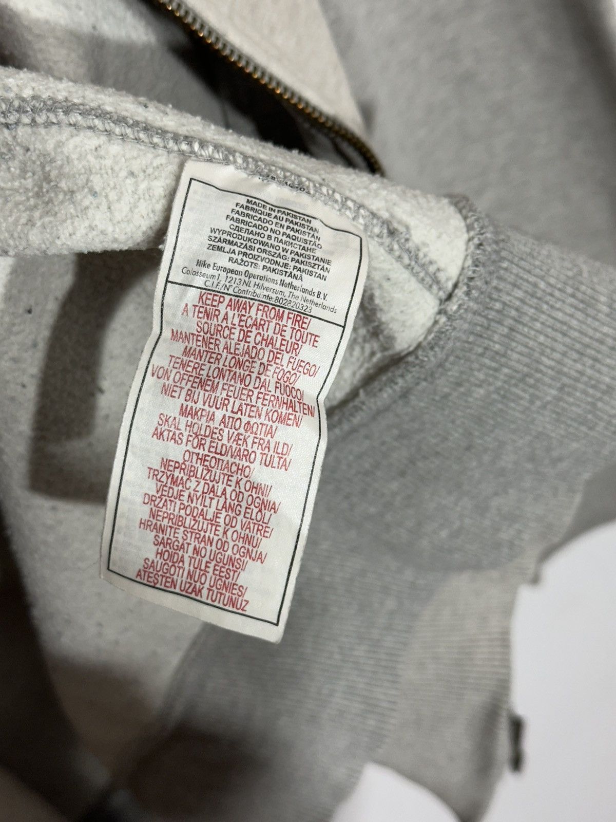 Nike Vintage Nike Silver Tag Grey Zip-Up Hoodie Size US XXL / EU 58 / 5 - 6 Thumbnail