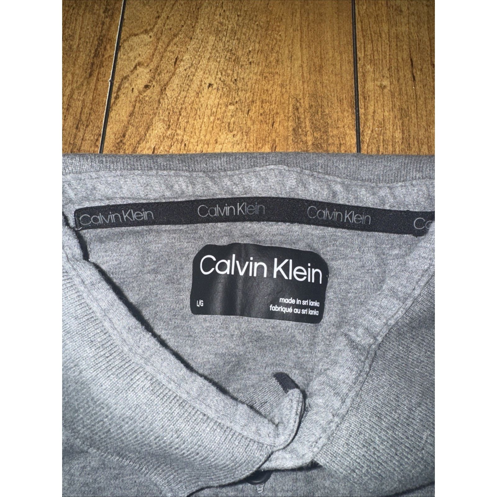 Calvin Klein Calvin Klein Polo Shirt Grey 20x24 Large Size US L / EU 52-54 / 3 - 4 Thumbnail