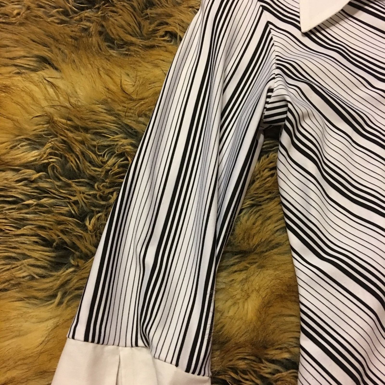 Other Anxiety black and white stripe collared shirt M Size M / US 6-8 / IT 42-44 - 7 Thumbnail