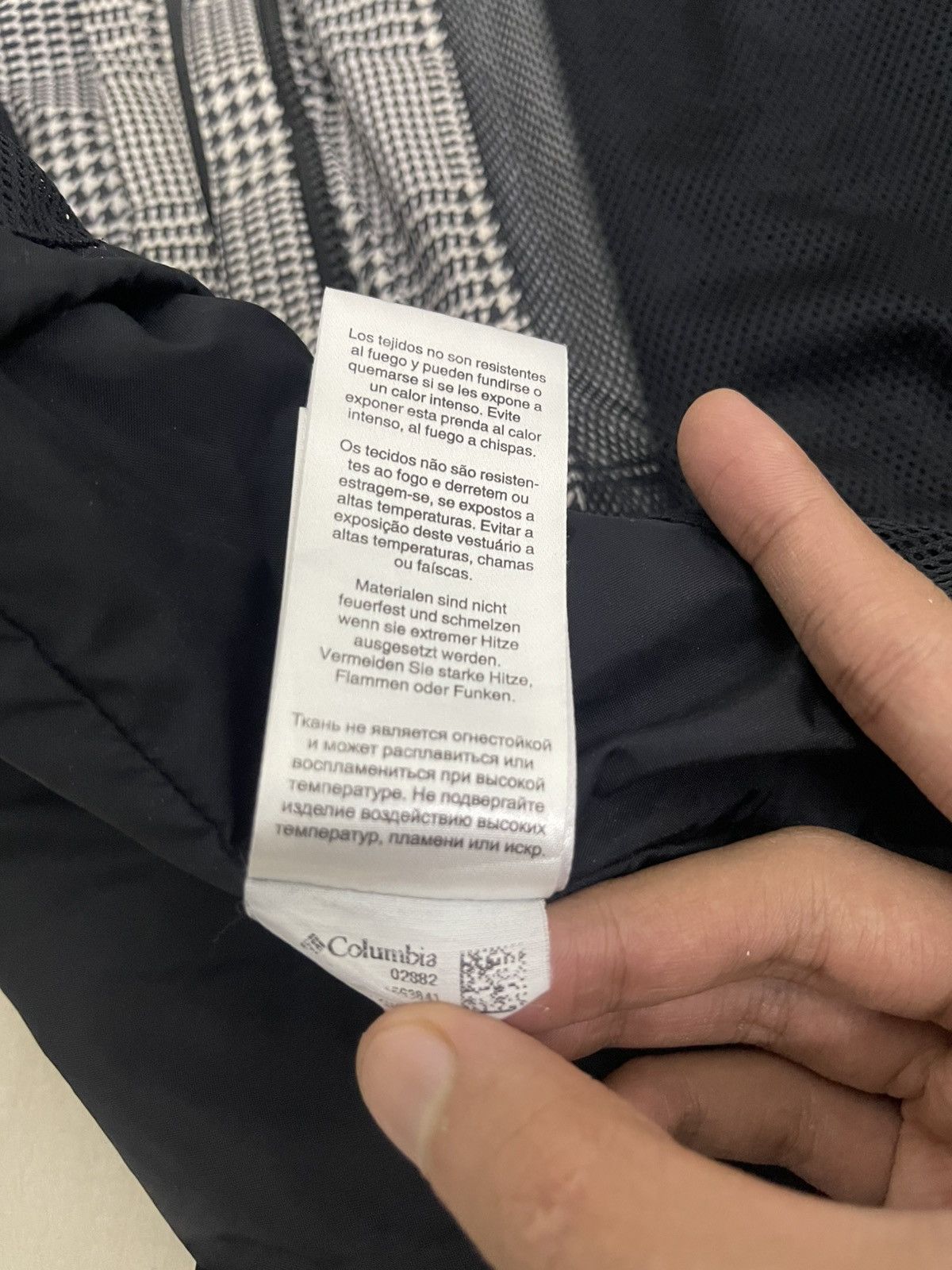 Columbia Columbia Interchange Omni-Tech Houndstooth Gorpcore Jacket Size US L / EU 52-54 / 3 - 19 Thumbnail
