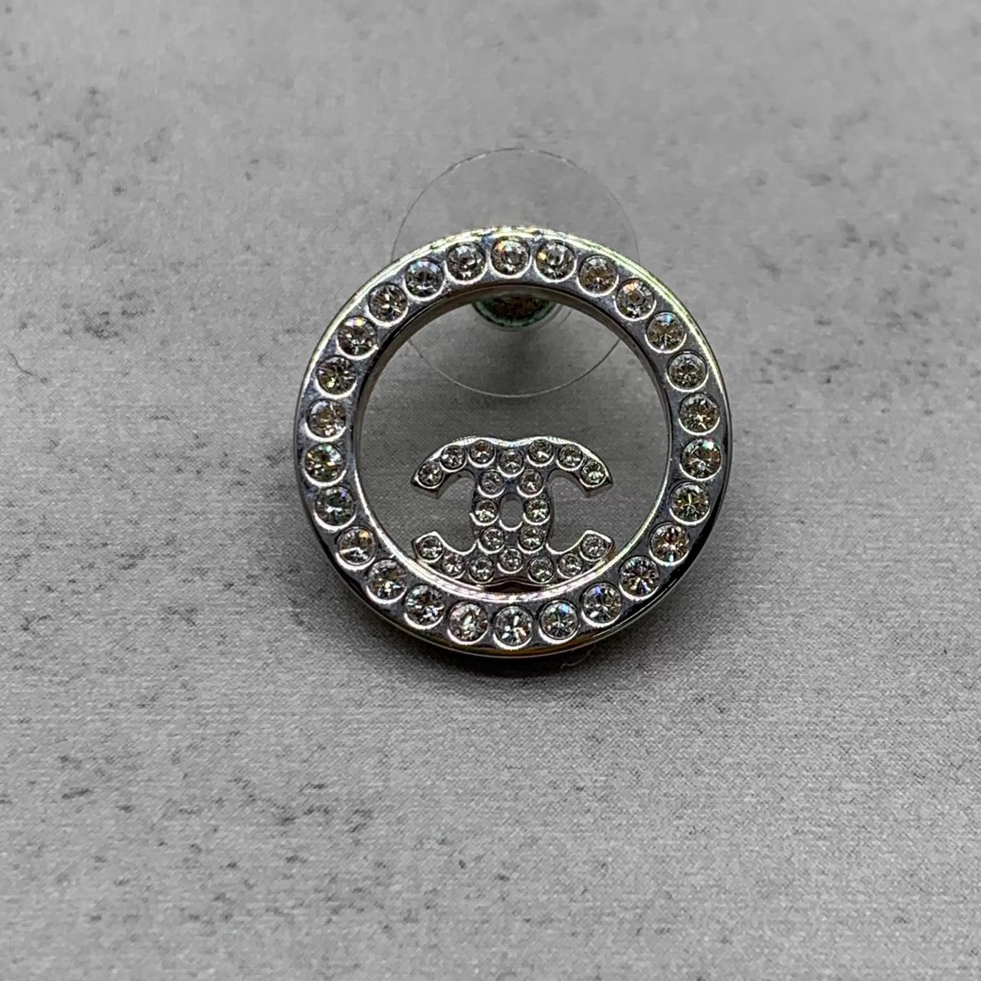 Chanel Chanel Round CC Cutout Crystal Earrings 95 New Size ONE SIZE - 8 Thumbnail