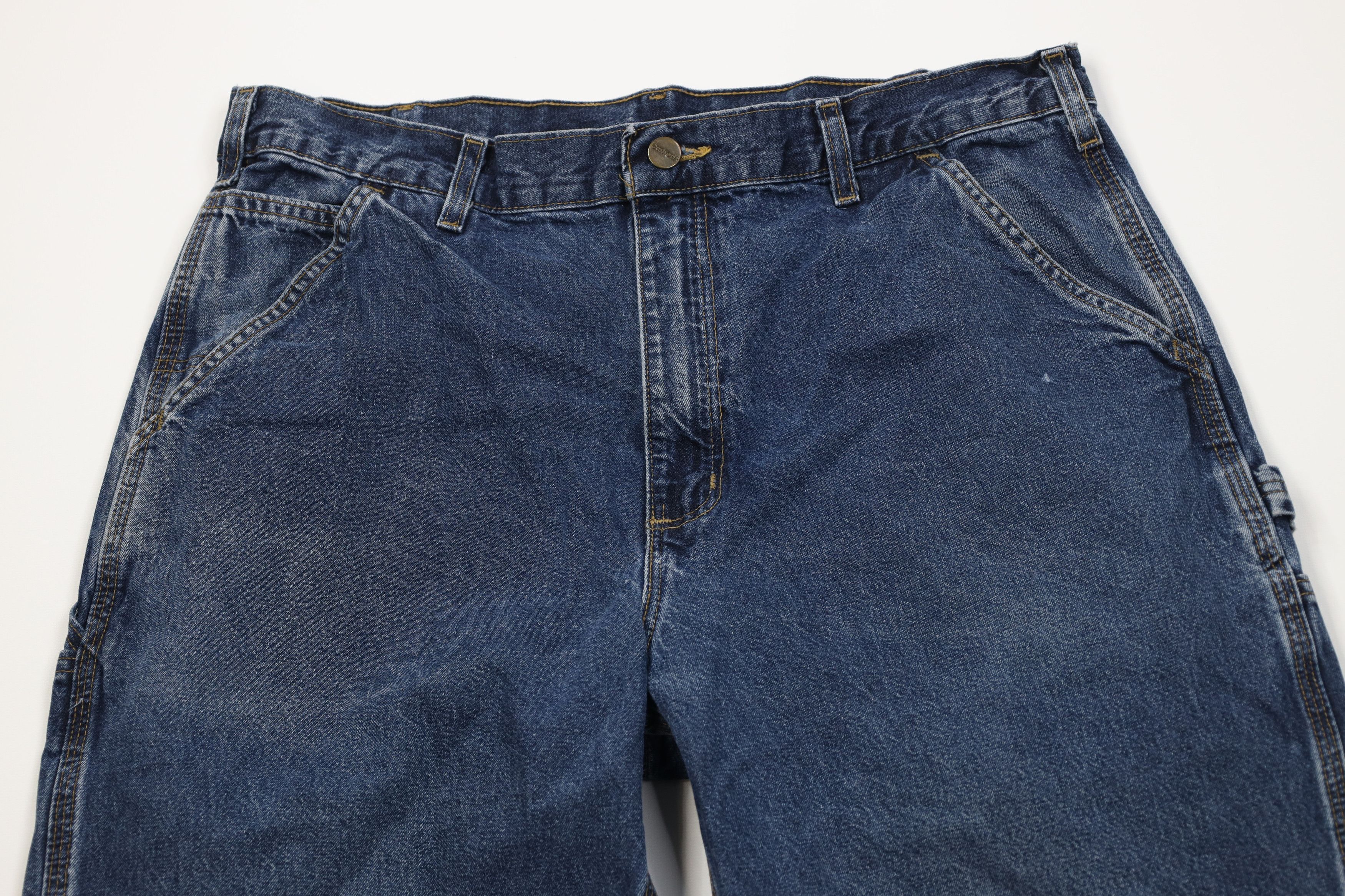 Carhartt Vintage Y2K Carhartt Wide Leg Dungaree Denim Jeans Size US 36 / EU 52 - 2 Thumbnail