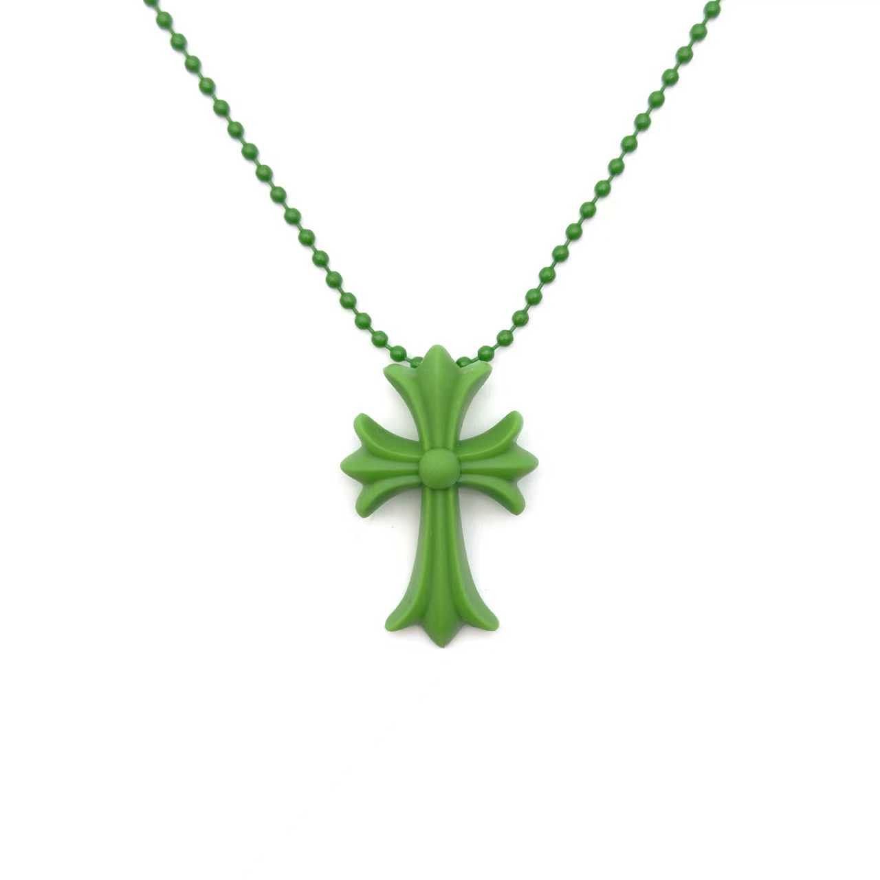 Chrome Hearts Chrome Hearts Resin Cross Pendant Ball Chain Necklace Size ONE SIZE - 1 Thumbnail