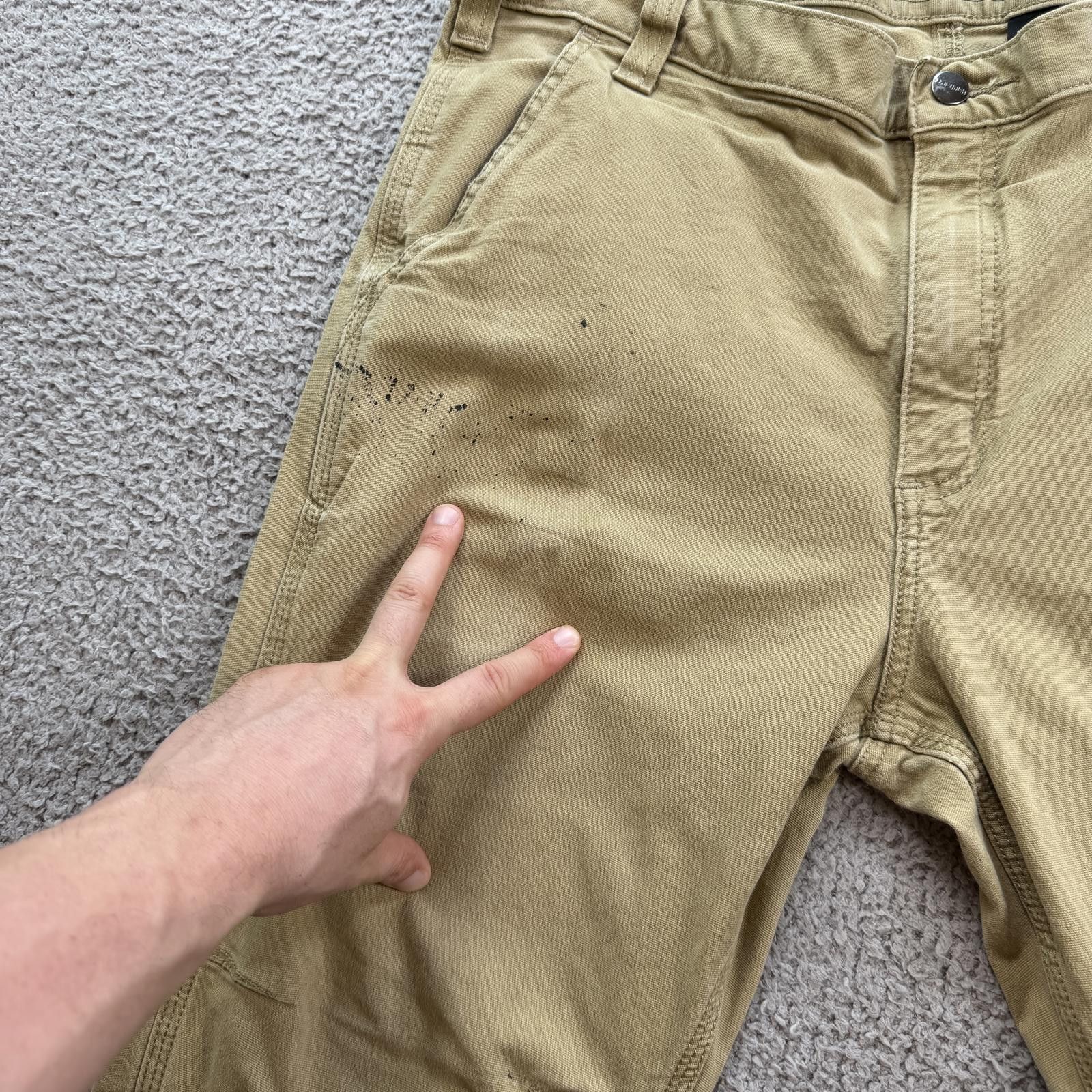 Carhartt Carhartt Straight Fit Work Pants Tan Distressed Paint 38x30 Size US 38 / EU 54 - 8 Thumbnail
