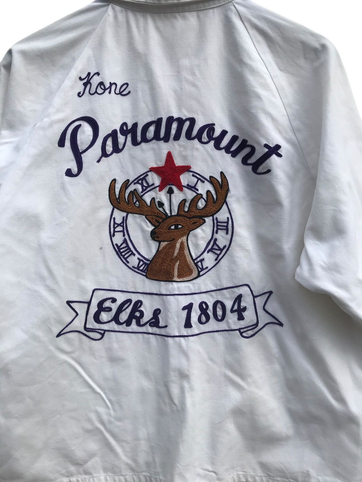 Vintage Vintage Paramount Elks Men’s 80’s Embroidery Jacket (STAINS) Size US M / EU 48-50 / 2 - 11 Thumbnail