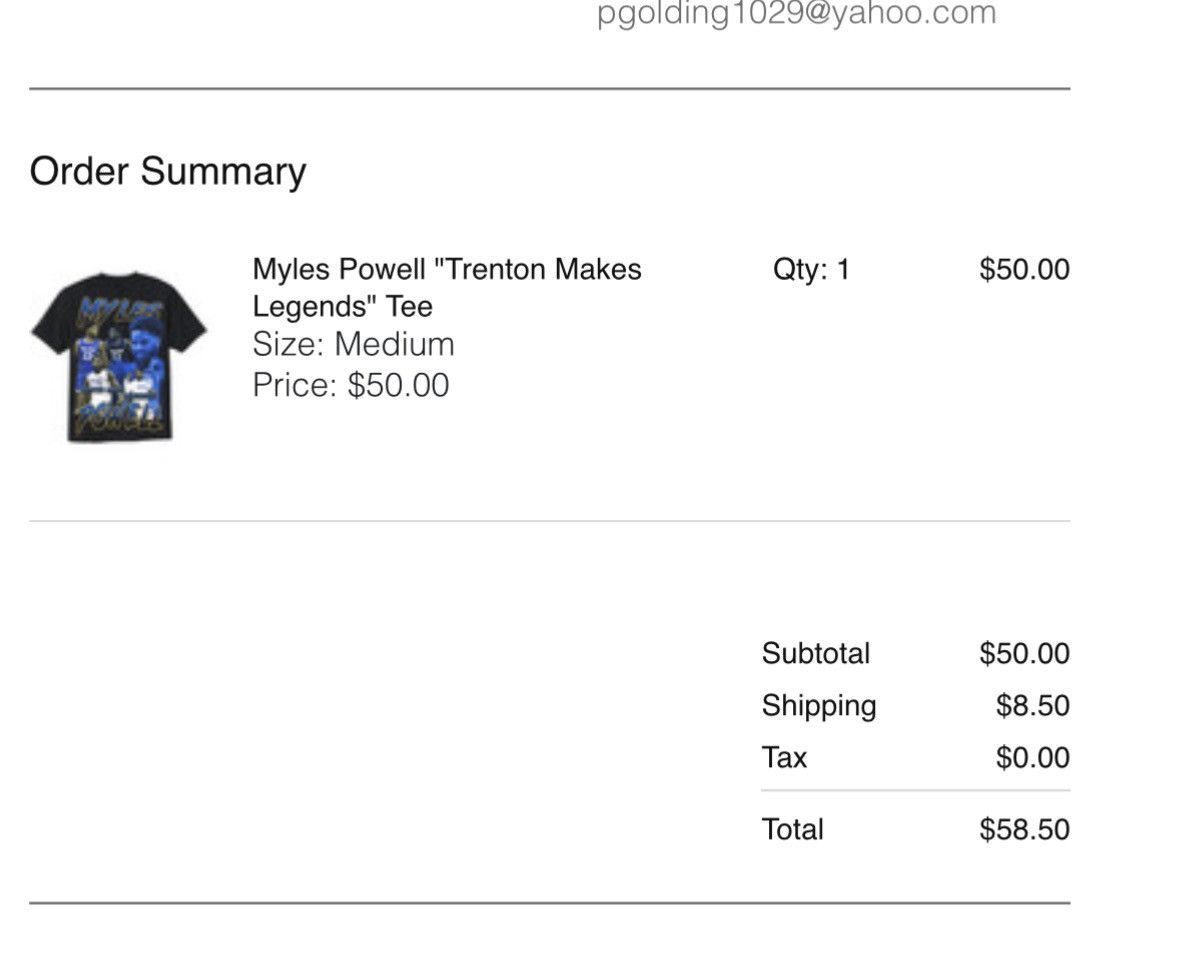 Other Myles Powell “Trenton Makes legends” Tee Size Medium Size US M / EU 48-50 / 2 - 5 Thumbnail