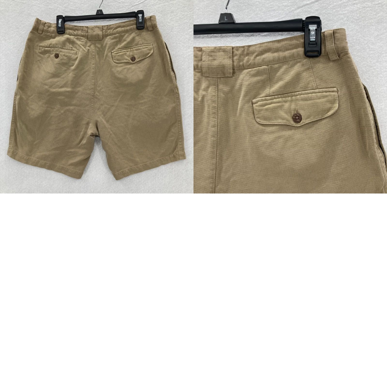 Tommy Bahama Tommy Bahama Relax Mens Size 36 Brown 100% Silk Chino Shorts Comfort Mid Rise Size US 32 / EU 48 - 8 Thumbnail