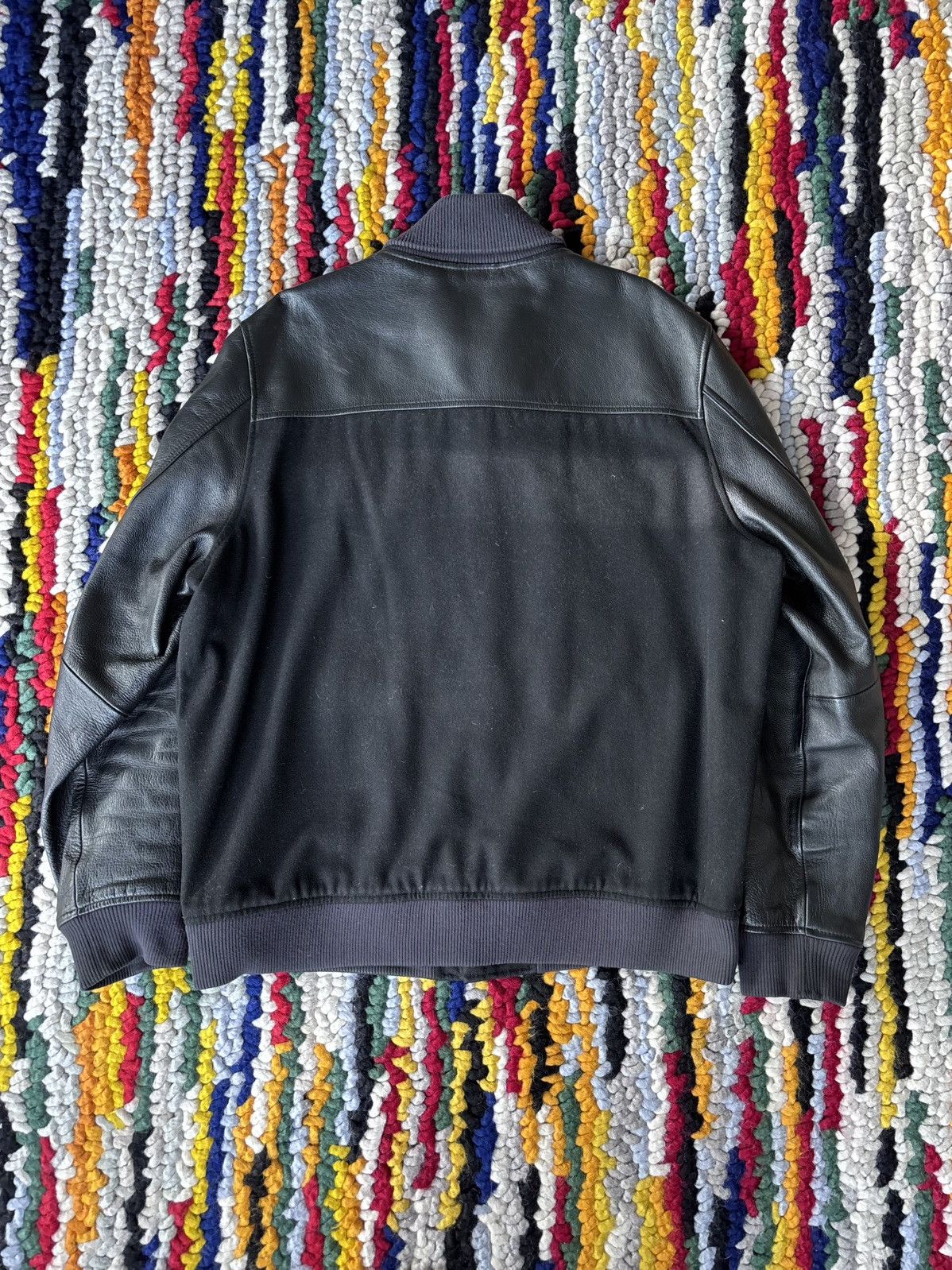 Nike Rare Nike Black Leather Jacket Size US XXL / EU 58 / 5 - 2 Thumbnail