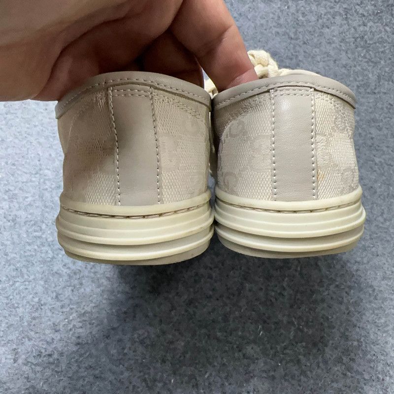 Gucci Gucci White Canvas Low-top Fashion Sneakers -2508 Size US 6 / IT 36 - 7 Thumbnail