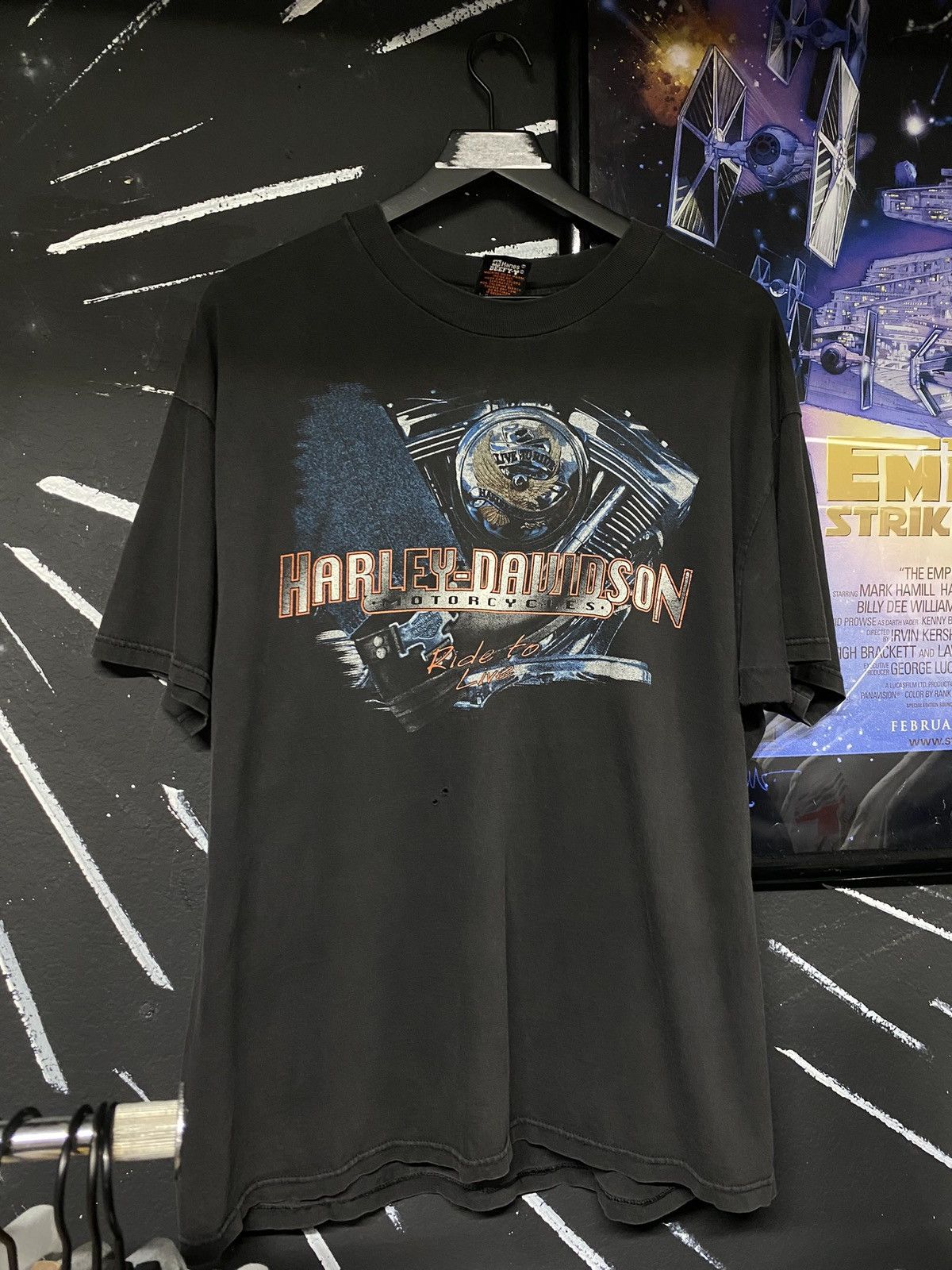 Harley Davidson × Vintage 90’s Vintage Harley Davidson Biker Tee Shirt XLarge Size US L / EU 52-54 / 3 - 5 Thumbnail
