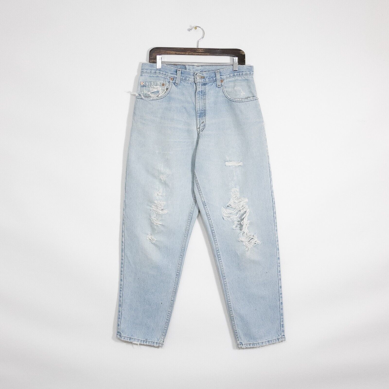 Levi's Vintage 90s Levis 560 Jeans 32x30 - Distressed Light Wash Size US 32 / EU 48 - 1 Thumbnail