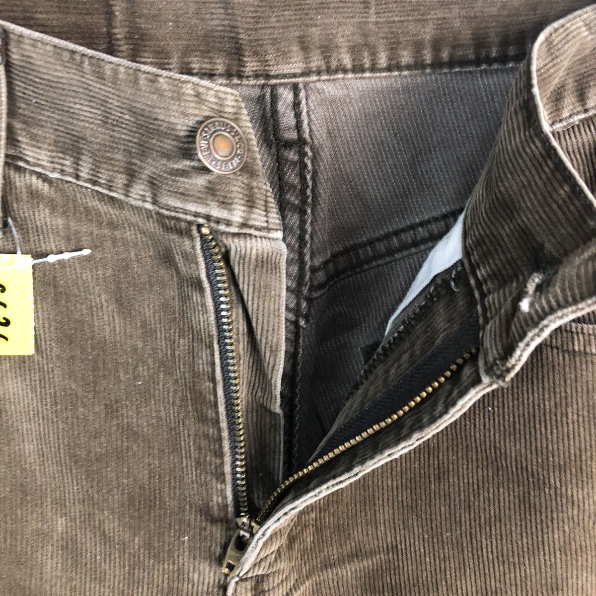 Levi's DL Levis 505 custom Brown Conduroy Jeans #C636 Size US 28 / EU 44 - 12 Thumbnail