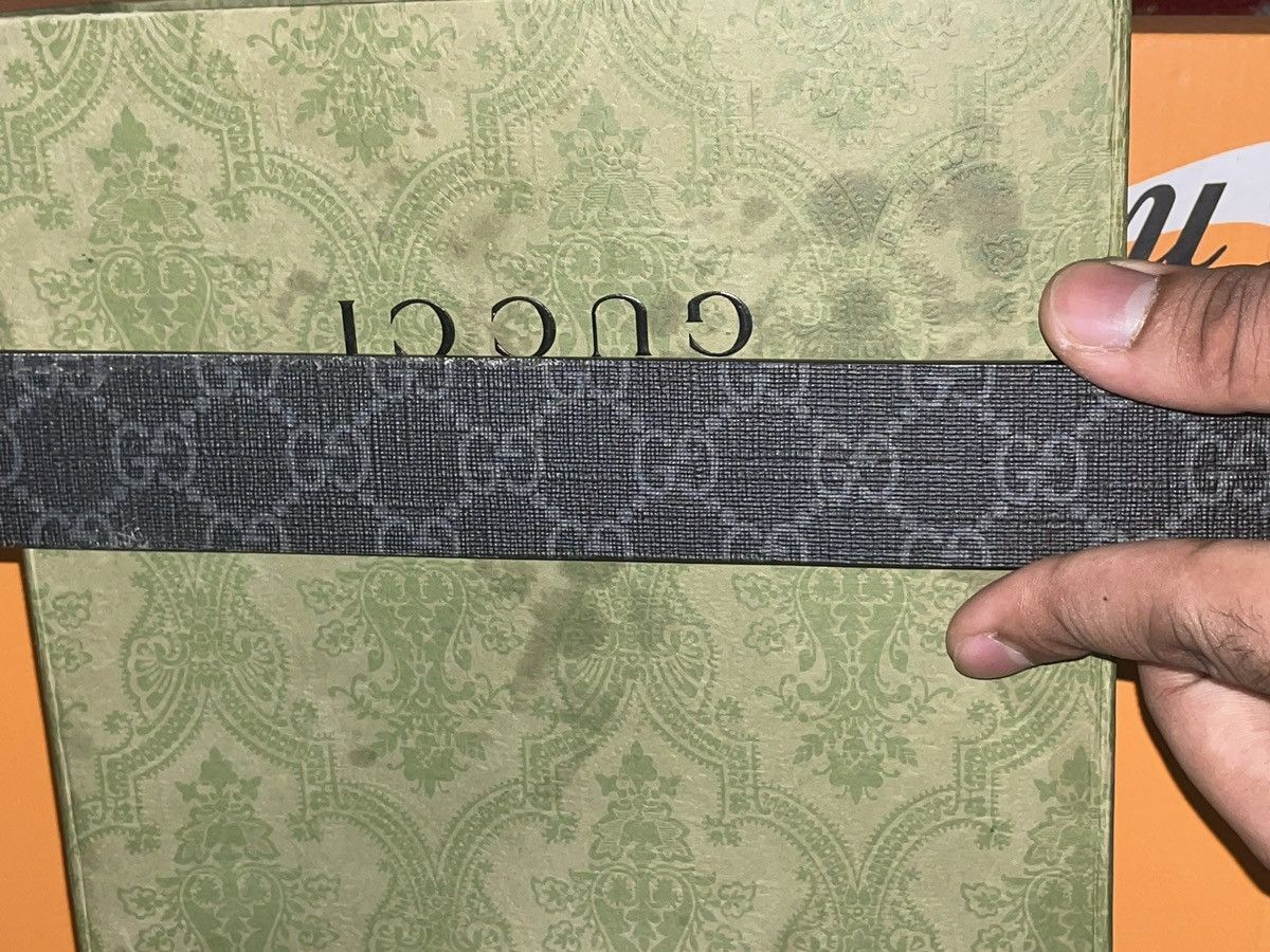 Gucci Gucci Snake Print GG Supreme Belt Size 38 - 2 Thumbnail