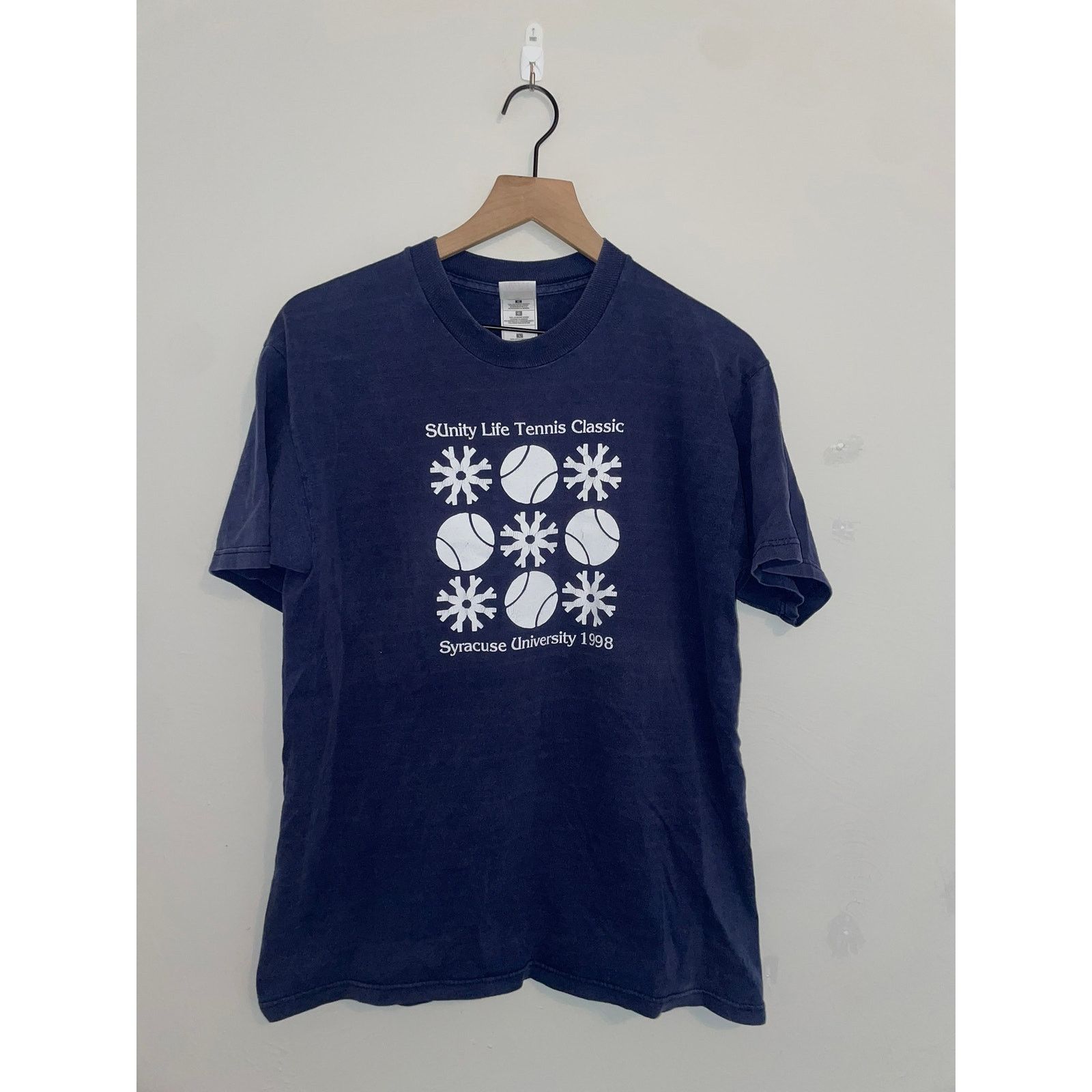 Fruit Of The Loom Vintage Syracuse University Shirt Life Tennis Classic Tee L Size US L / EU 52-54 / 3 - 1 Thumbnail
