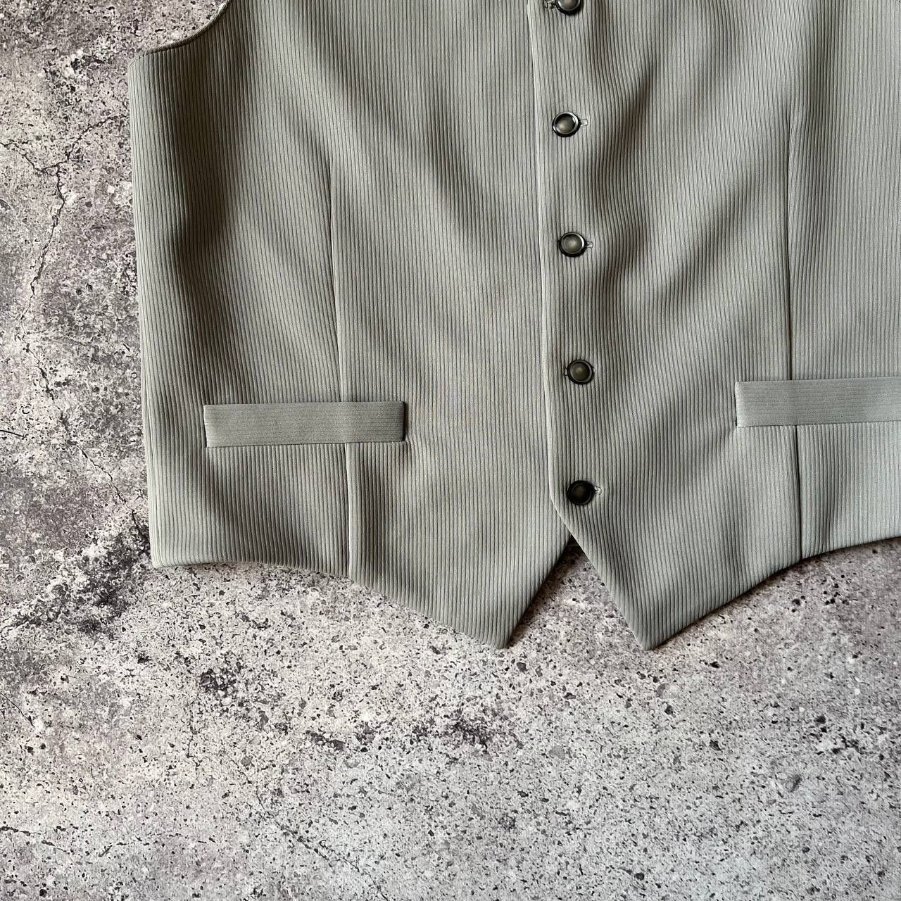 Designer × Vintage Vintage 90s Pearl Snap Tailor Formal Vest Size 48S - 6 Thumbnail